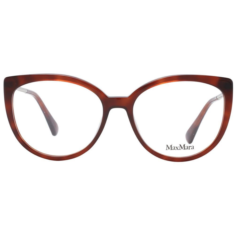 Max Mara Brown Plastic Glasses Women's (Frames)