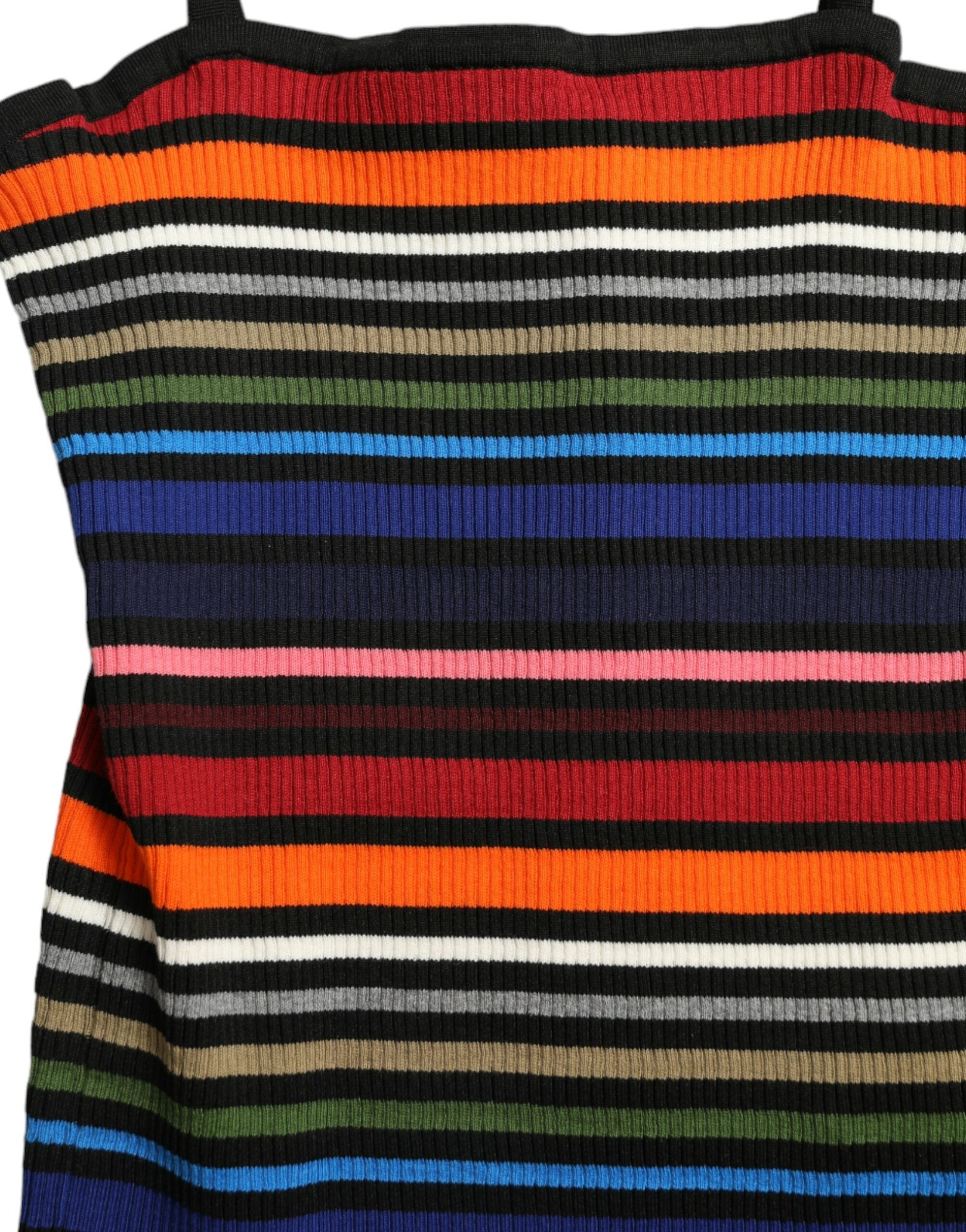 Dolce & Gabbana Chic Striped Spaghetti Strap Tank Women's Top