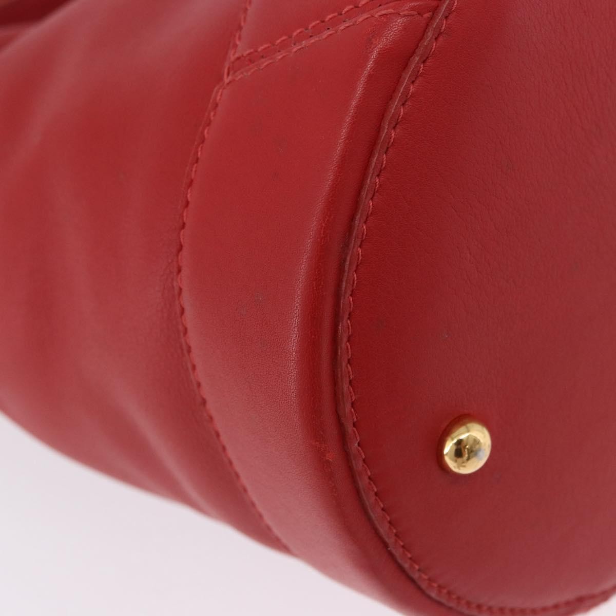 Loewe Vintage Leather Red Leather Shoulder Bag Bag (Pre-Owned)