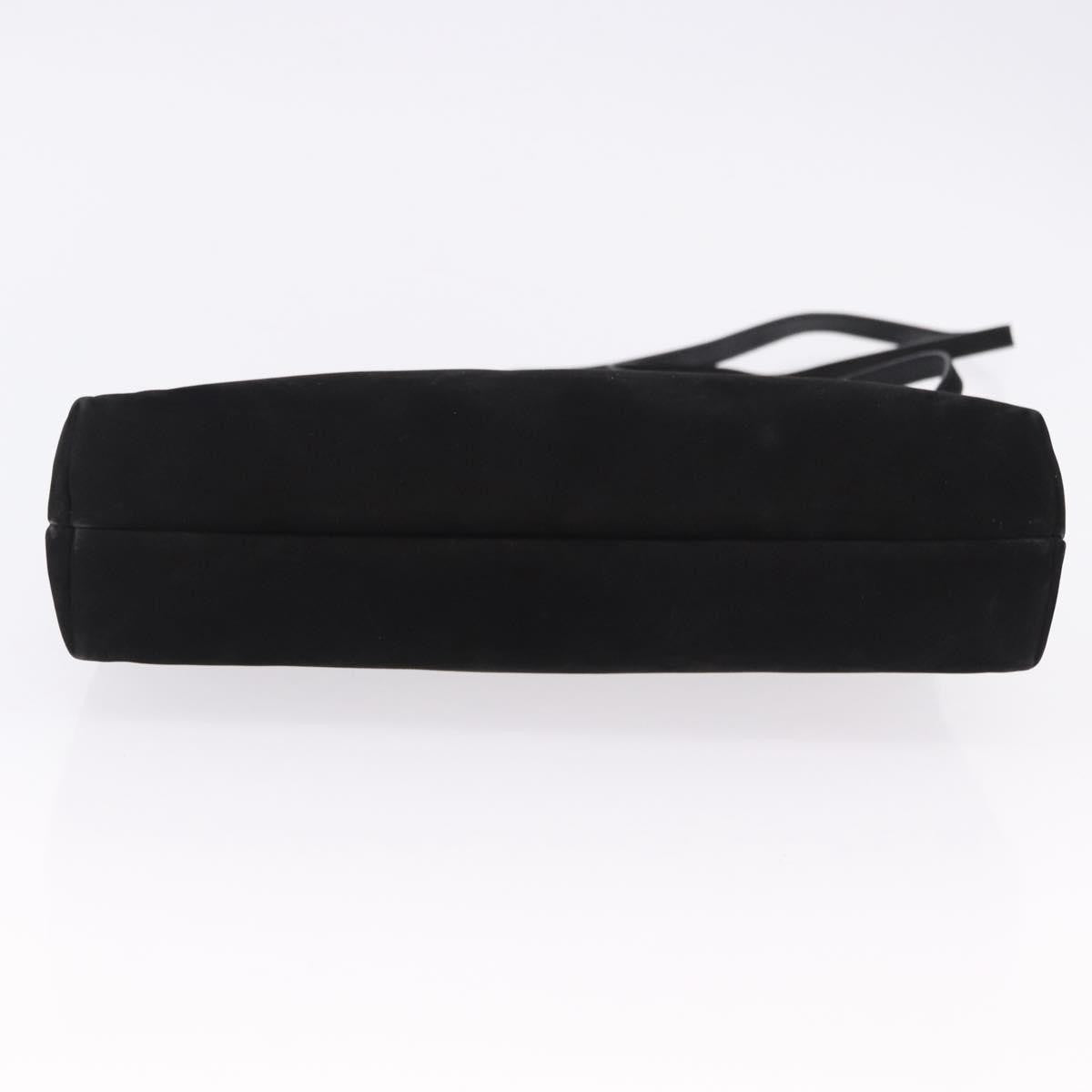 Salvatore Ferragamo Vala Suede Black Suede Shoulder Bag Bag (Pre-Owned)