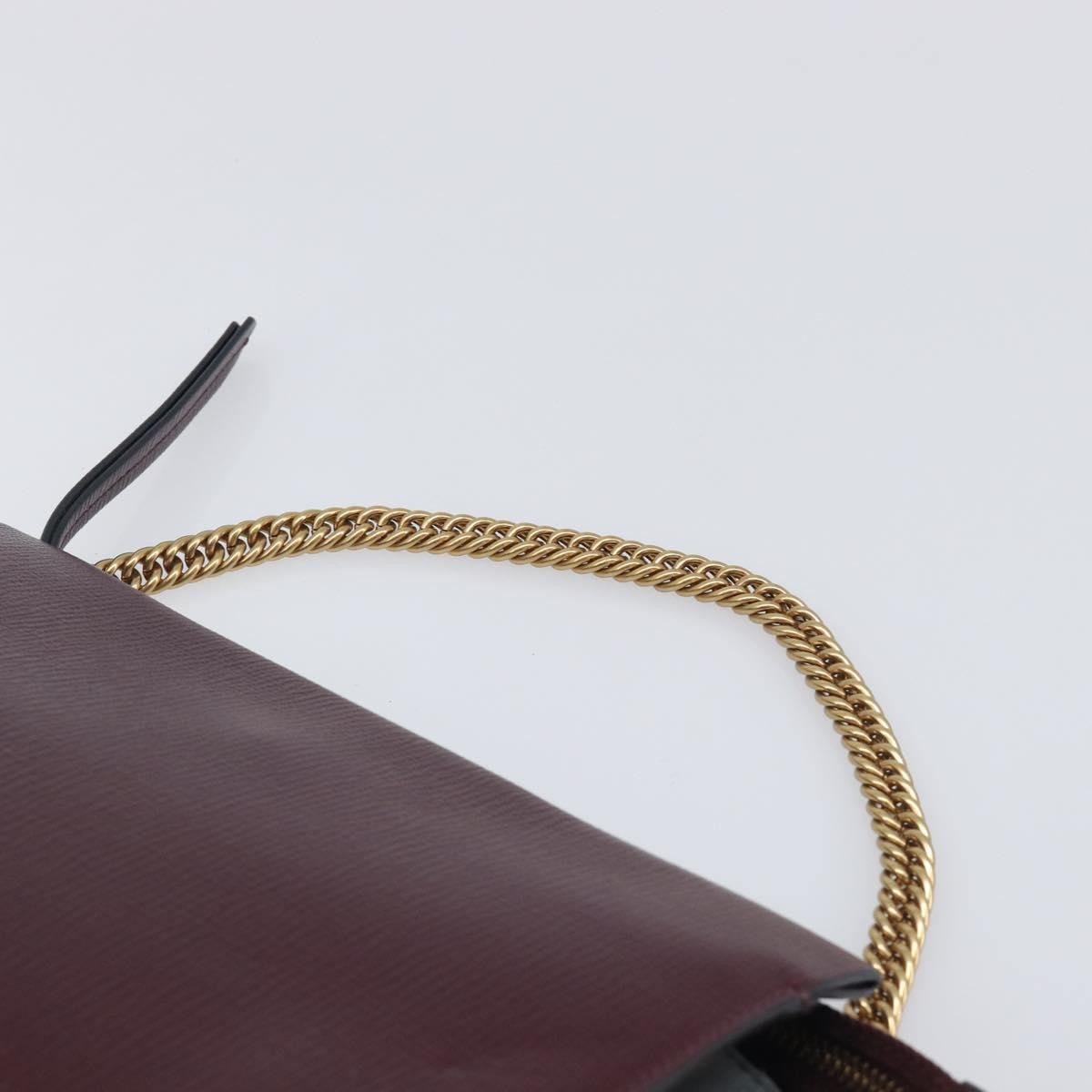 Givenchy Cross 3 Leather Burgundy Leather Crossbody Bag Bag (Pre-Owned)