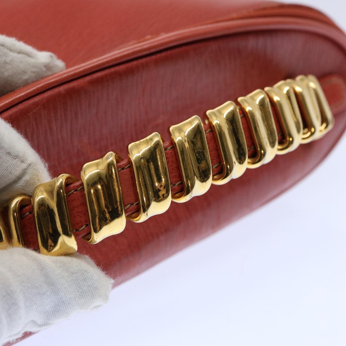 Loewe Vintage Velazquez Top Handle Leather Orange Leather Handbag (Pre-Owned)