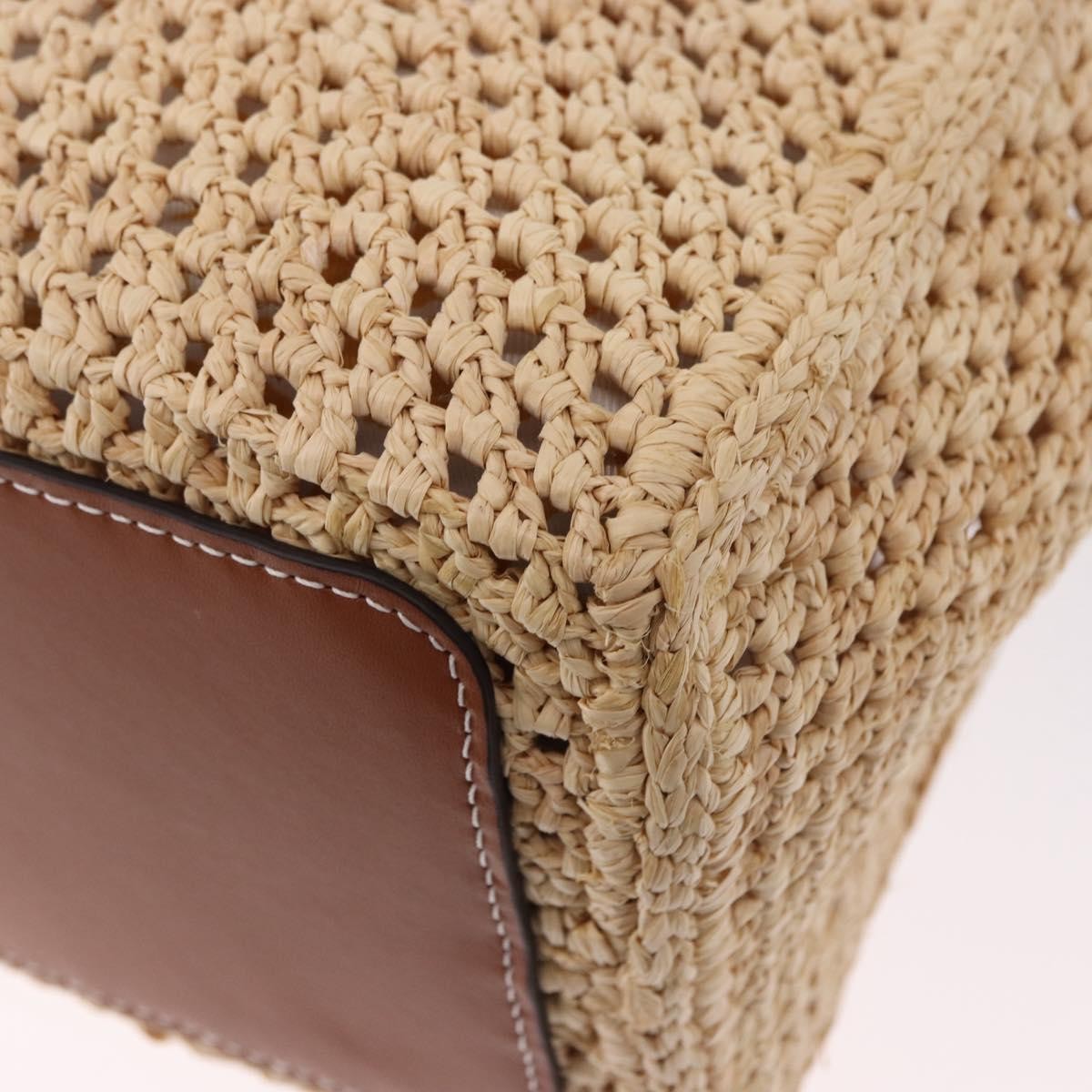 Louis Vuitton Onthego Tote By The Pool Crochet Raffia Beige Wicker Tote Bag Bag (Pre-Owned)