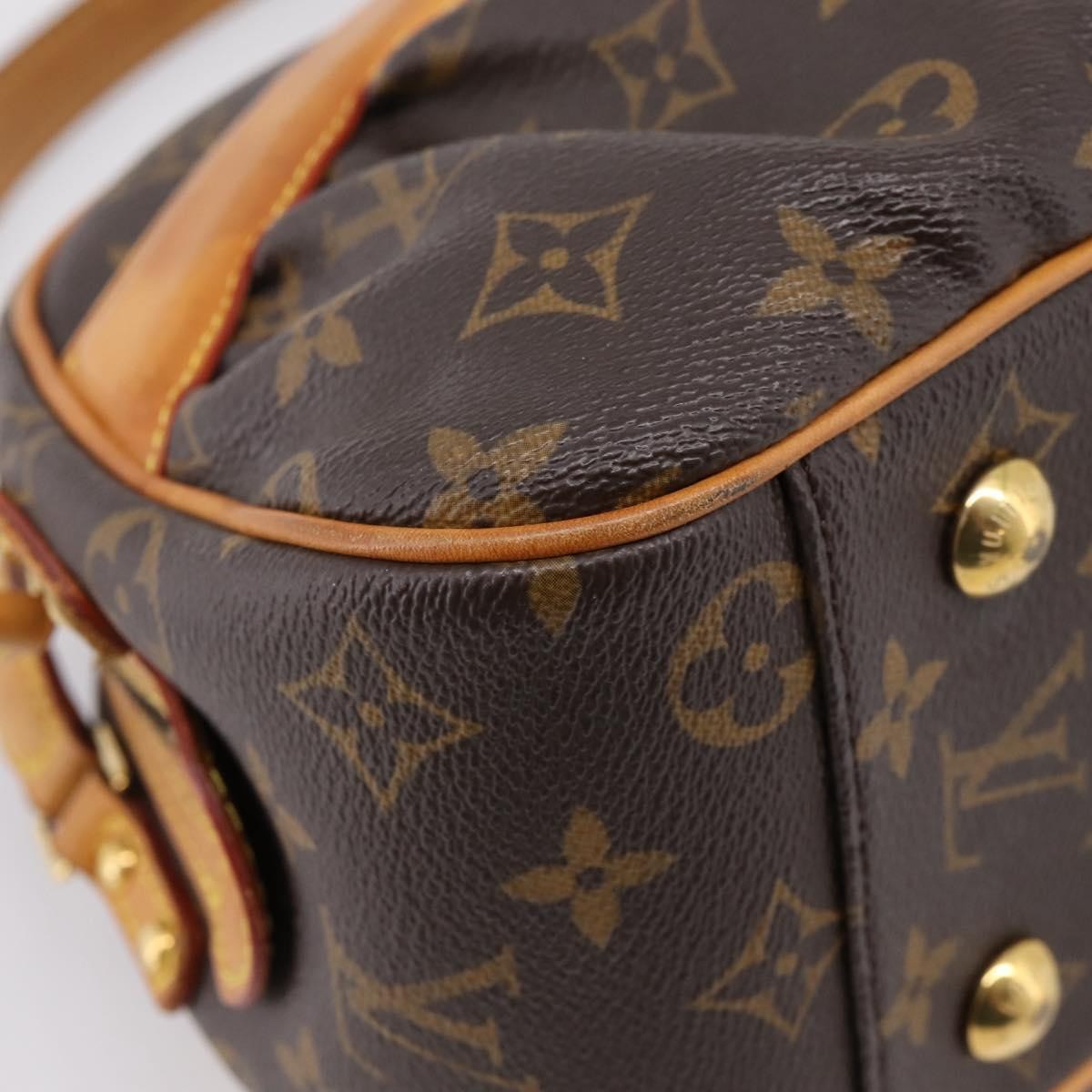 Louis Vuitton Clara Handbag Monogram Canvas Brown Canvas Handbag (Pre-Owned)
