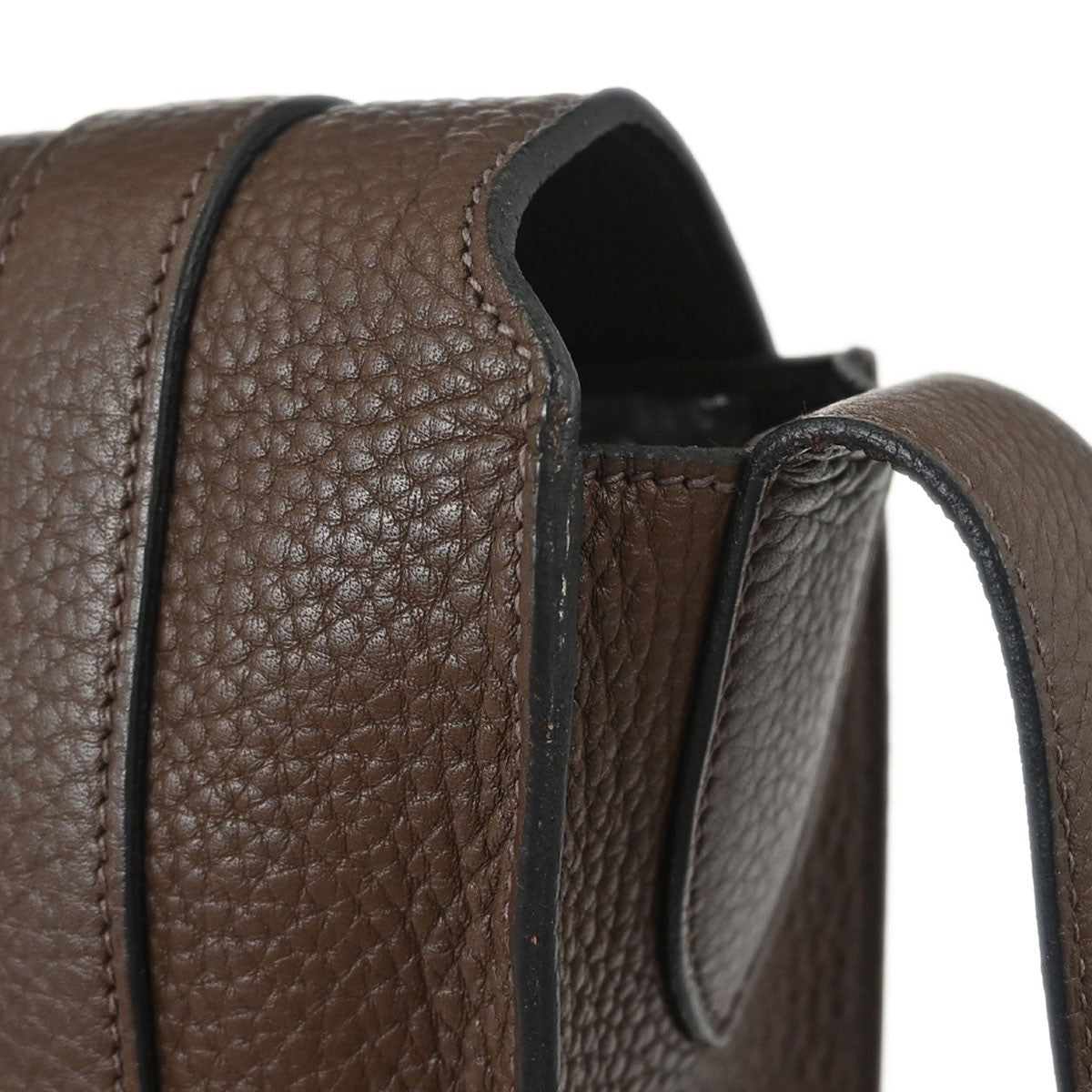 Hermes Steve Caporal Clemence Brown Calfskin Shoulder Bag Bag (Pre-Owned)