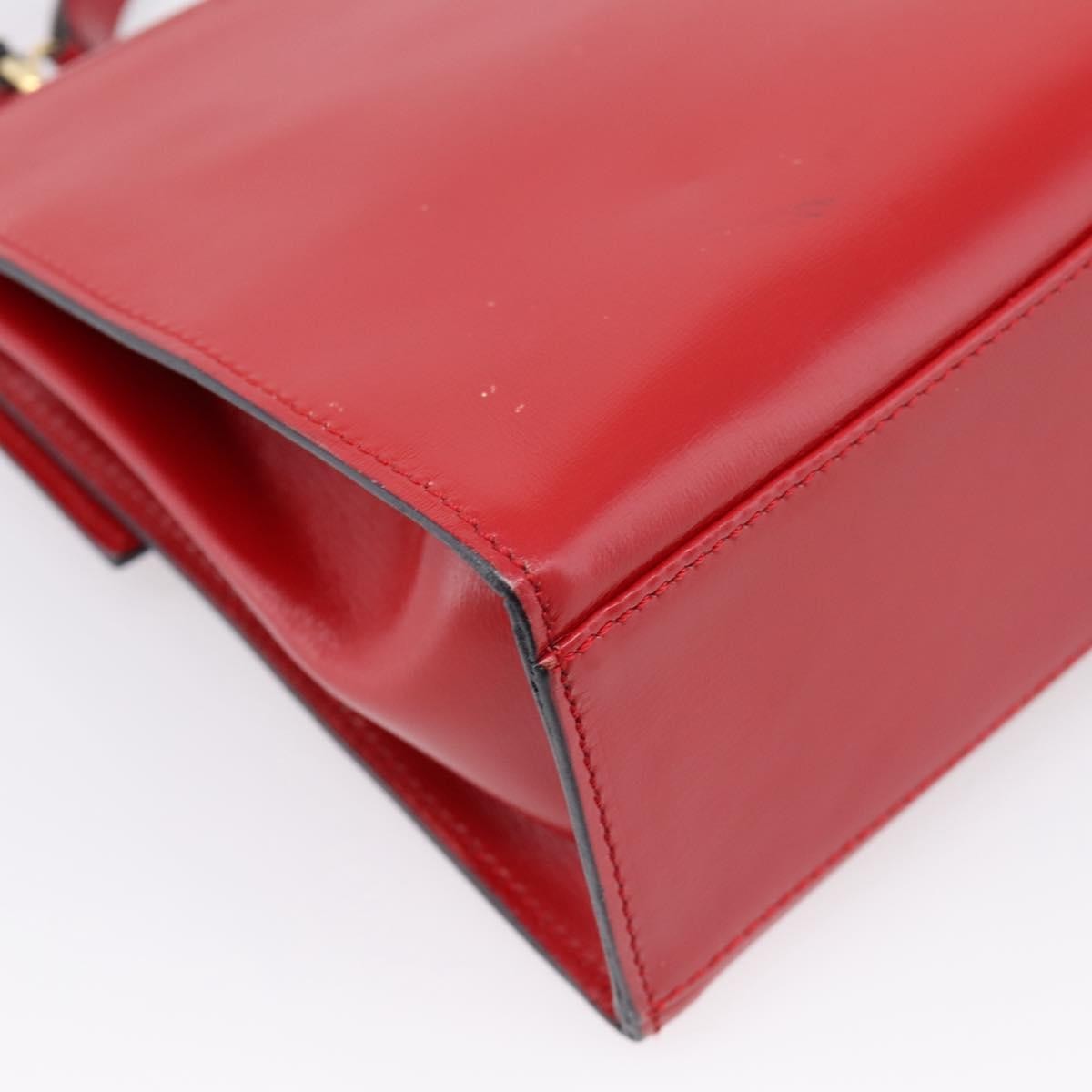 Celine Handbag Leather Red Leather Handbag (Pre-Owned)