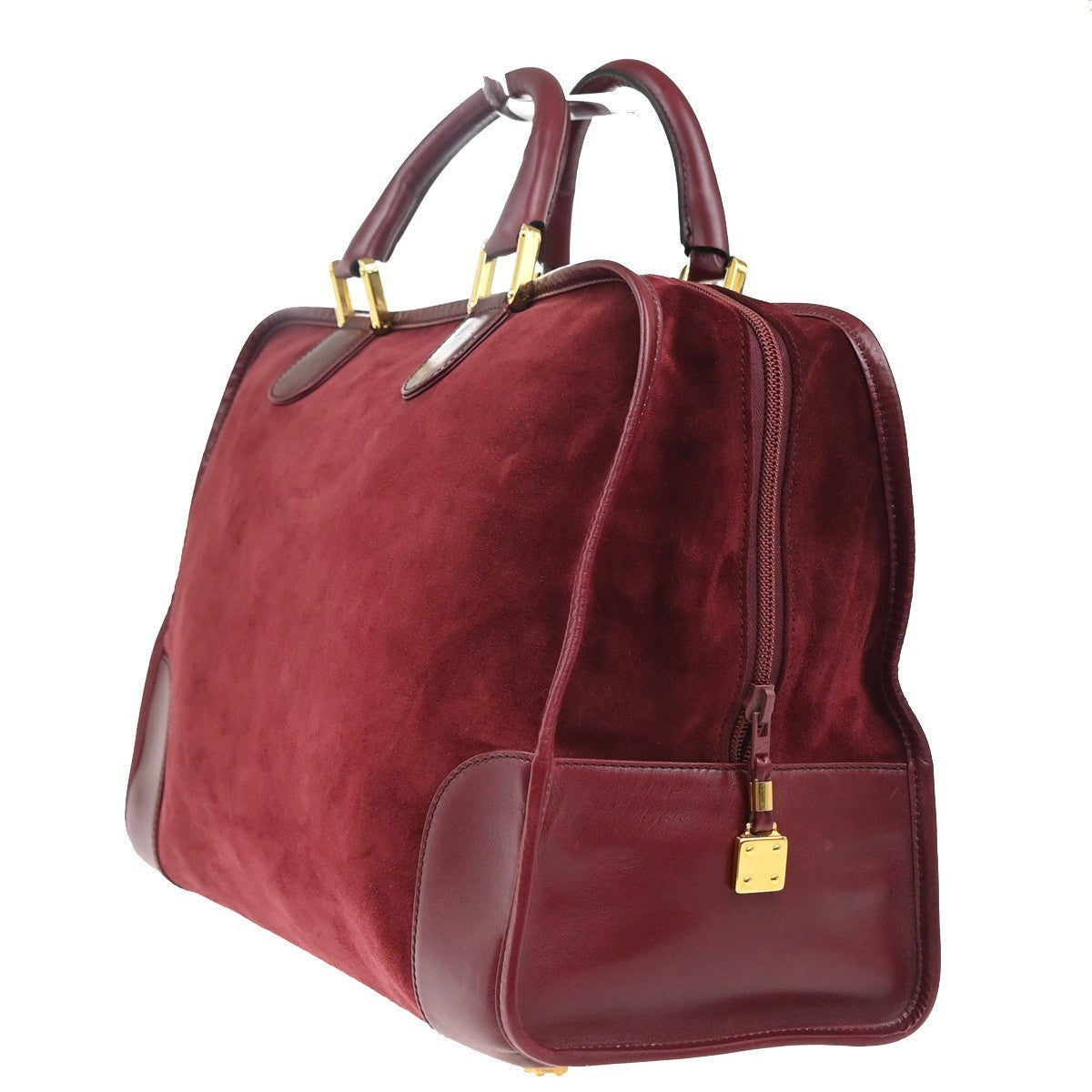 Loewe Amazona Suede Red Suede Handbag (Pre-Owned)