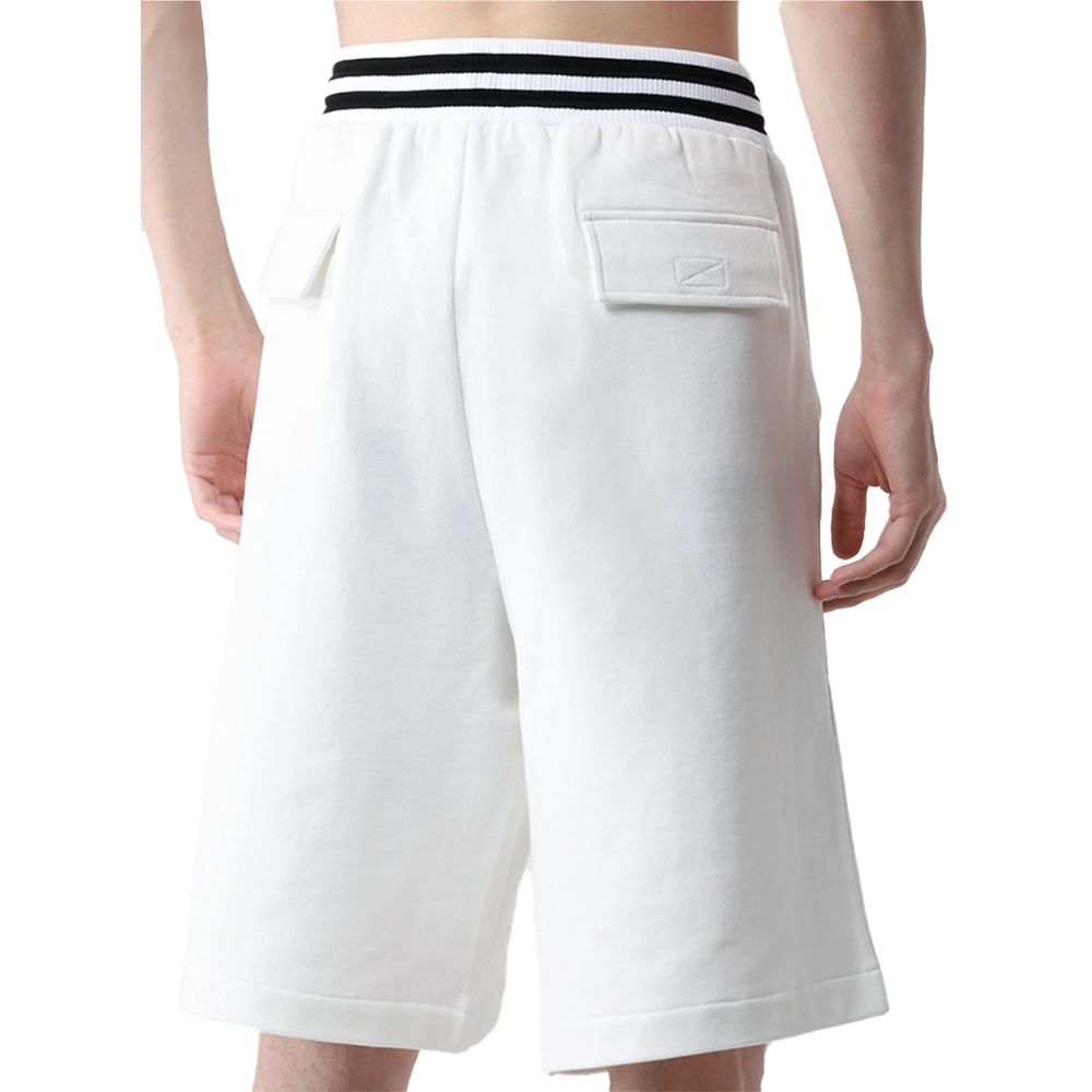 Dolce & Gabbana White Cotton Men Bermuda Men's Short