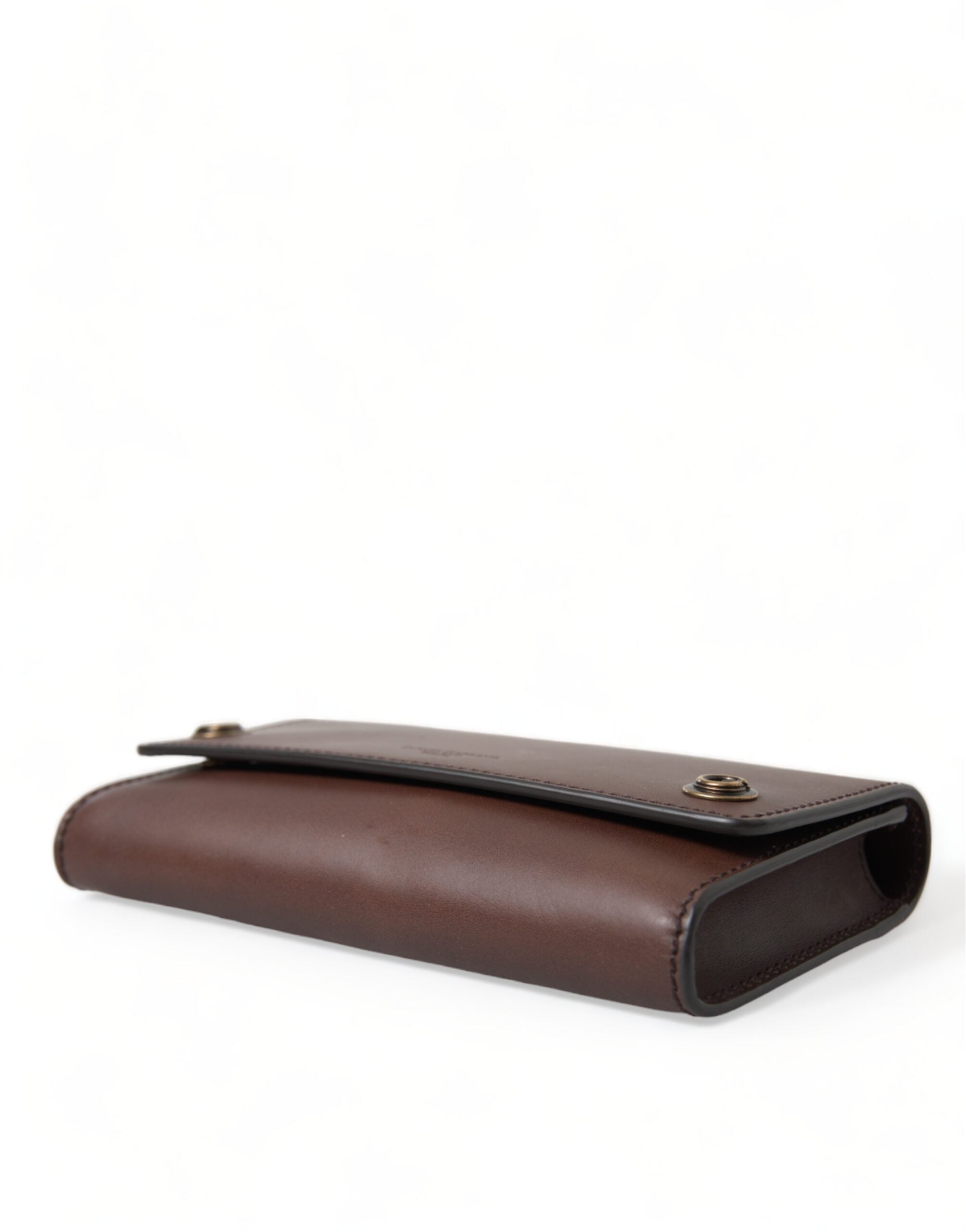 Dolce & Gabbana Elegant Leather Shoulder Bag in Rich Men's Brown (Pre-Owned)