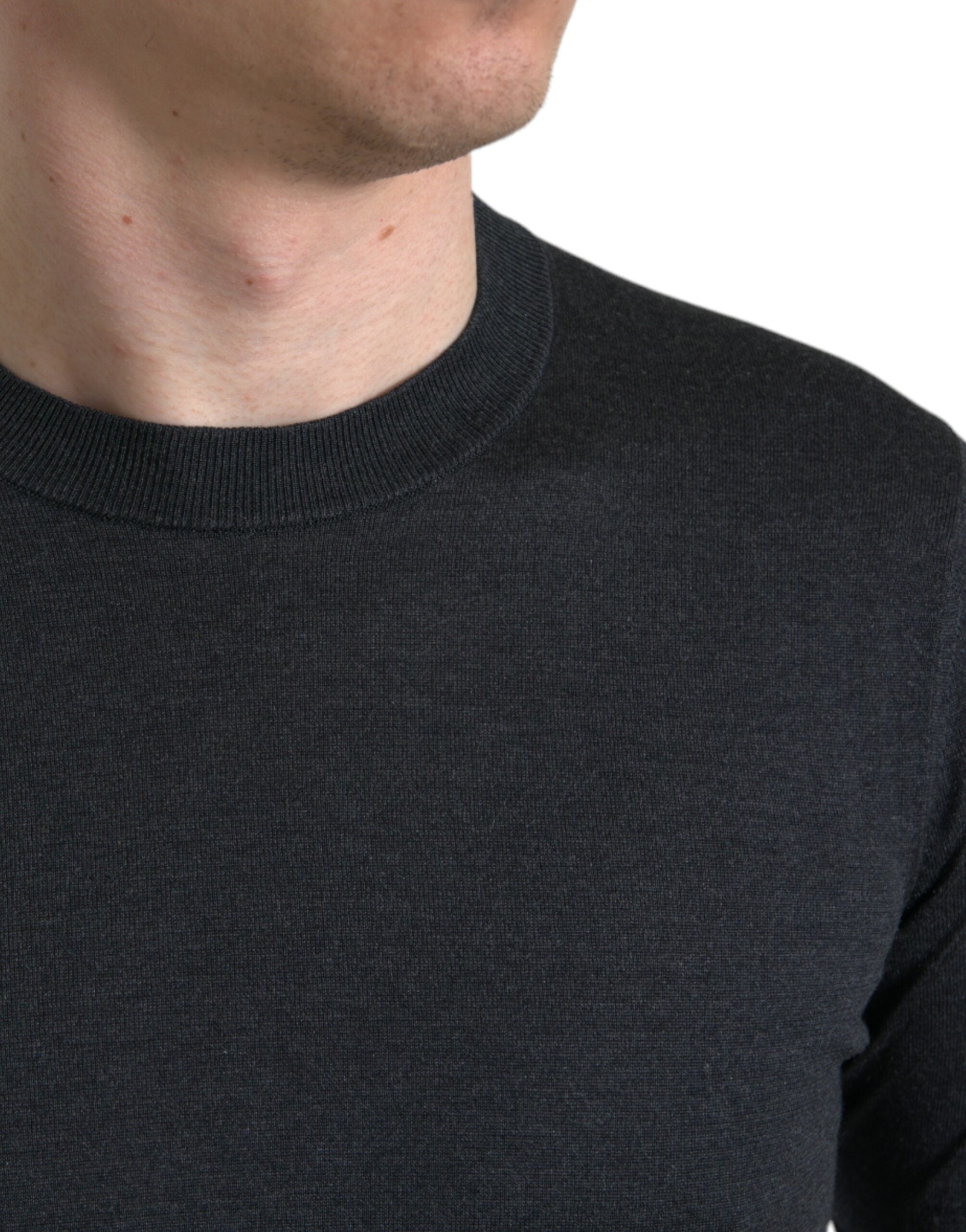 Dolce & Gabbana Dark Gray Crew Neck Short Sleeves Men's T-shirt