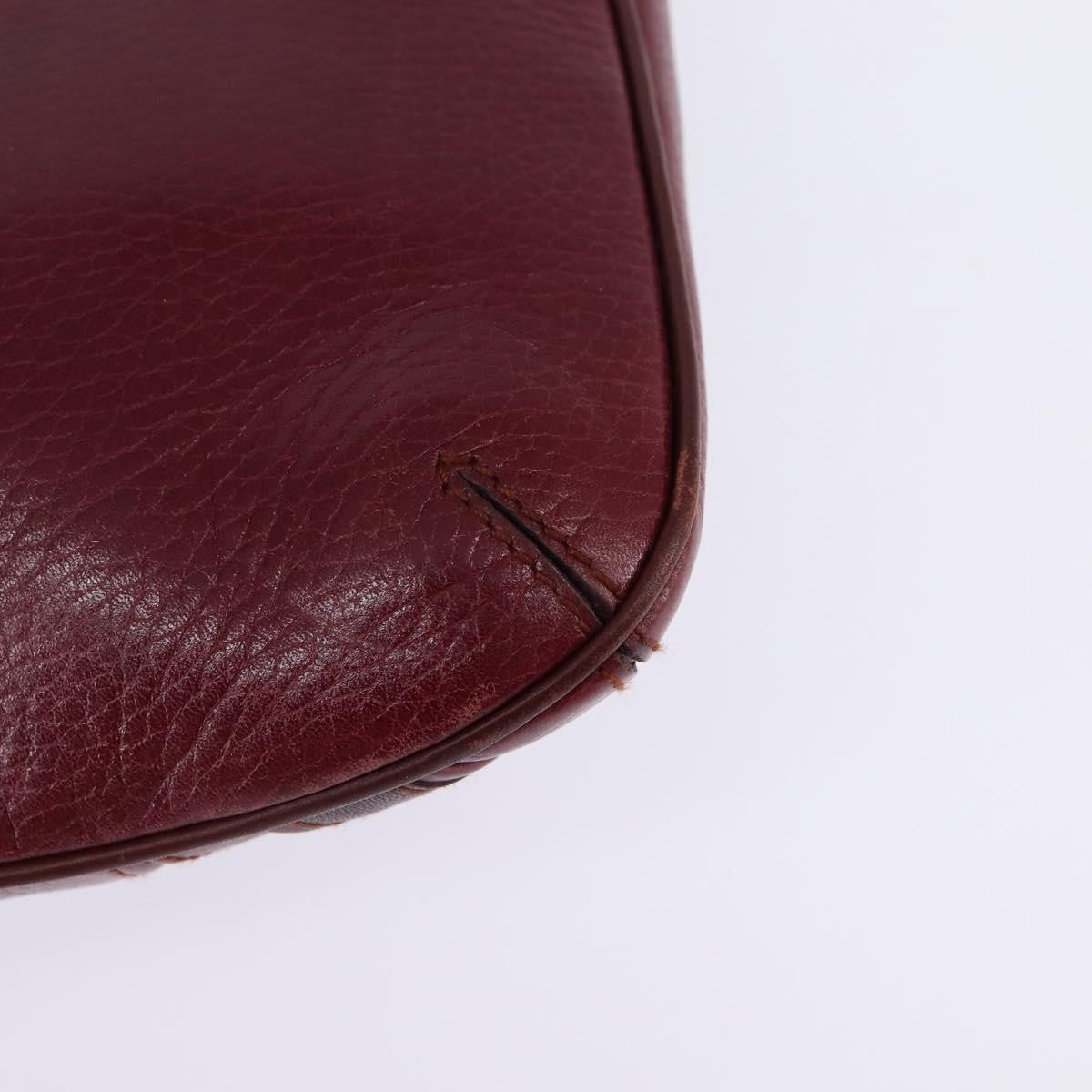 Cartier Must De Cartier Leather Burgundy Leather Bag (Pre-Owned)