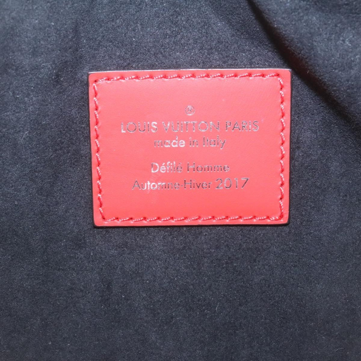 Louis Vuitton Louis Vuitton X Supreme Waist Epi Leather Red Leather Bag (Pre-Owned)