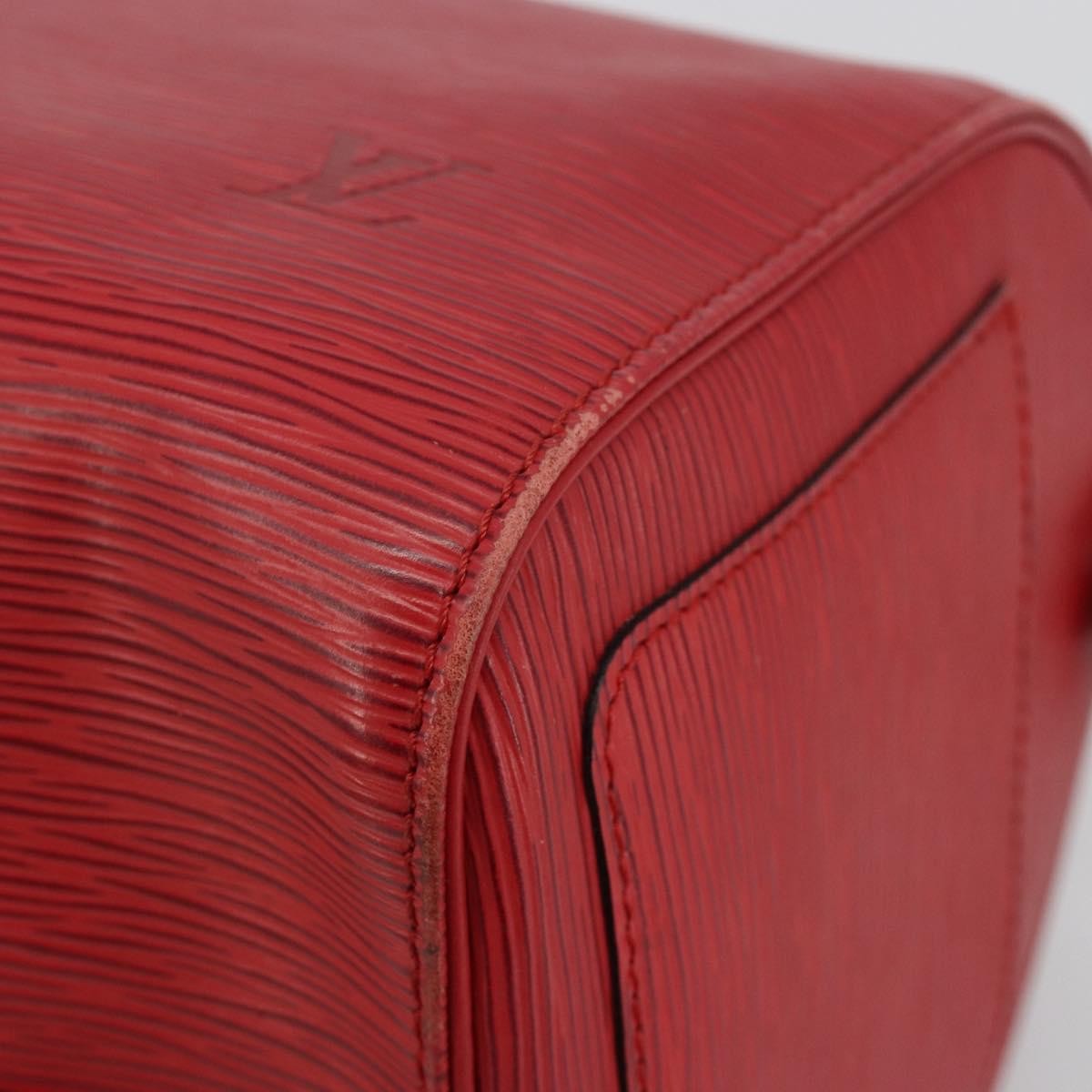 Louis Vuitton Speedy Epi Leather Red Leather Handbag (Pre-Owned)