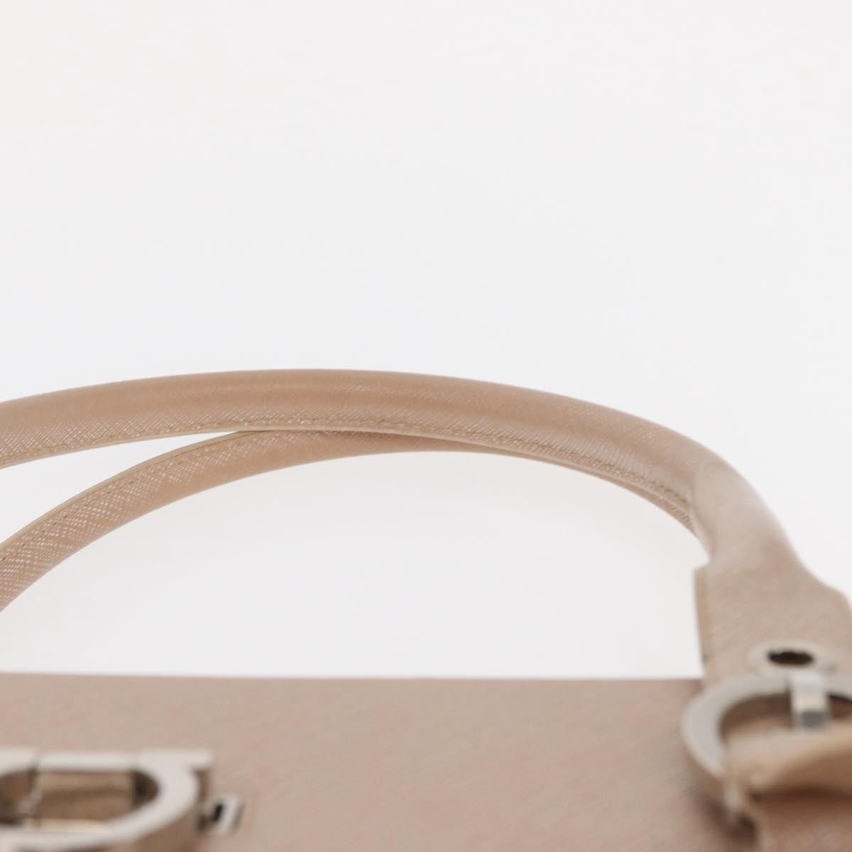 Salvatore Ferragamo Gancini Leather Pink Leather Shoulder Bag Bag (Pre-Owned)