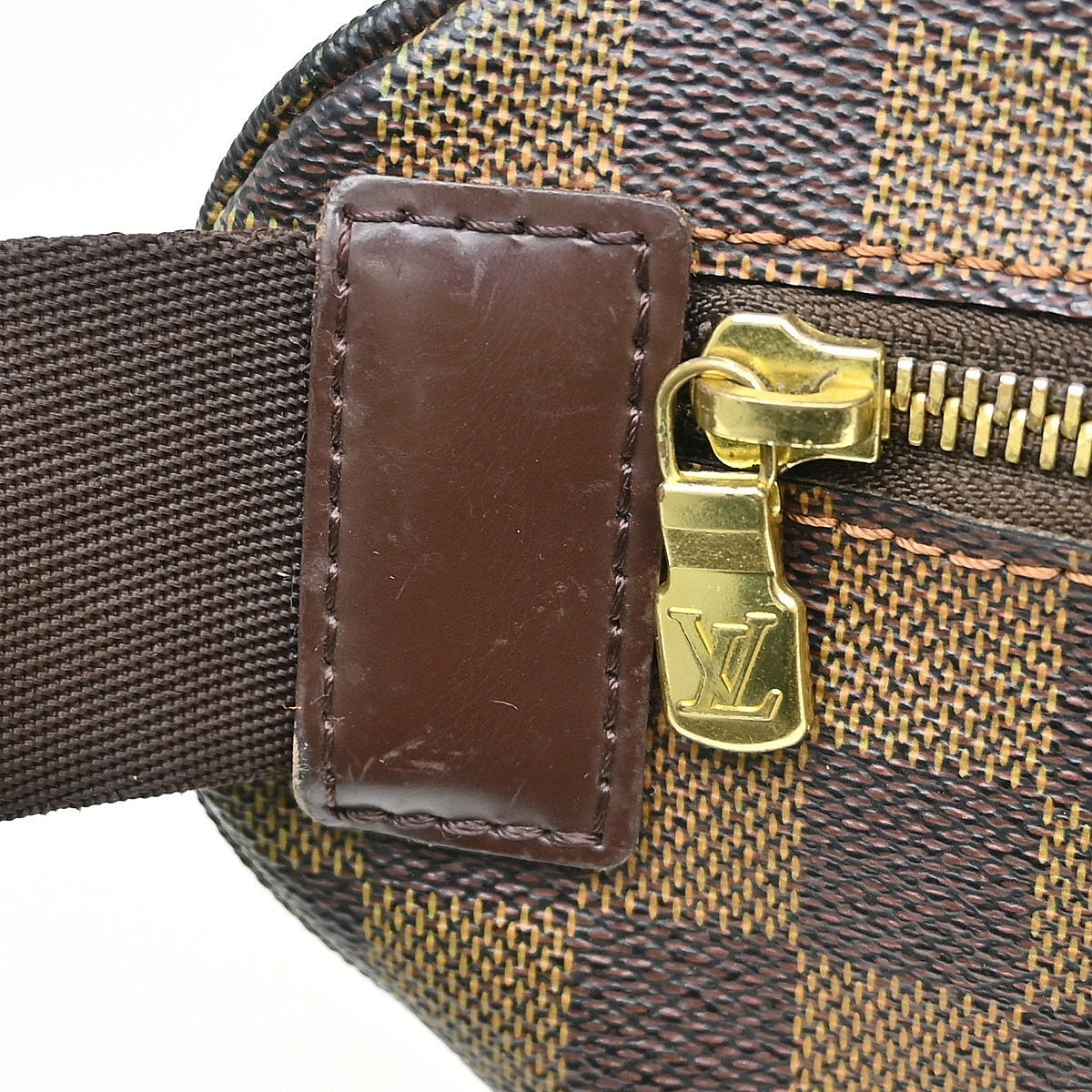 Louis Vuitton Melville Waist Damier Brown Canvas Handbag (Pre-Owned)