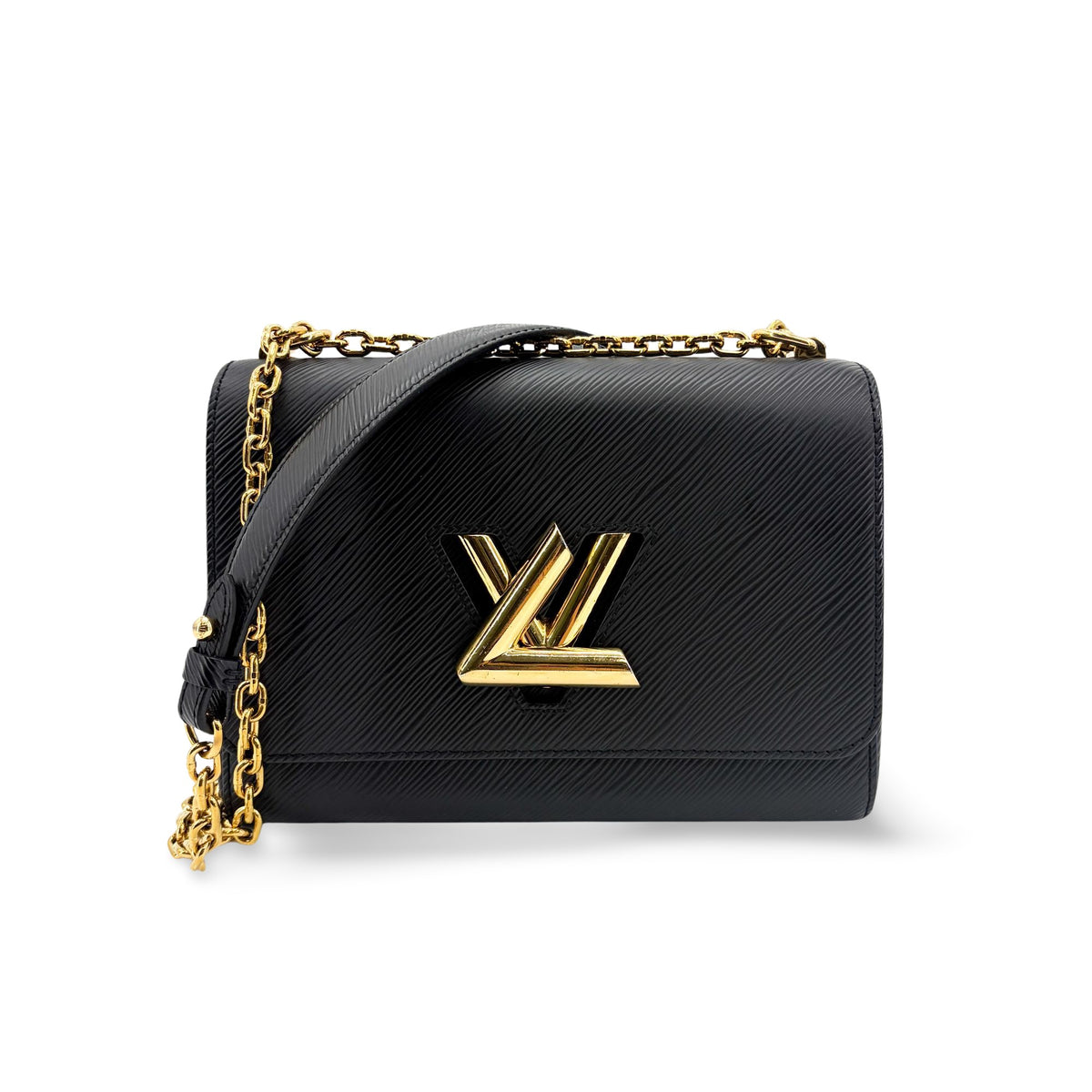 Louis Vuitton Twist Epi Leather Black Leather Handbag (Pre-Owned)