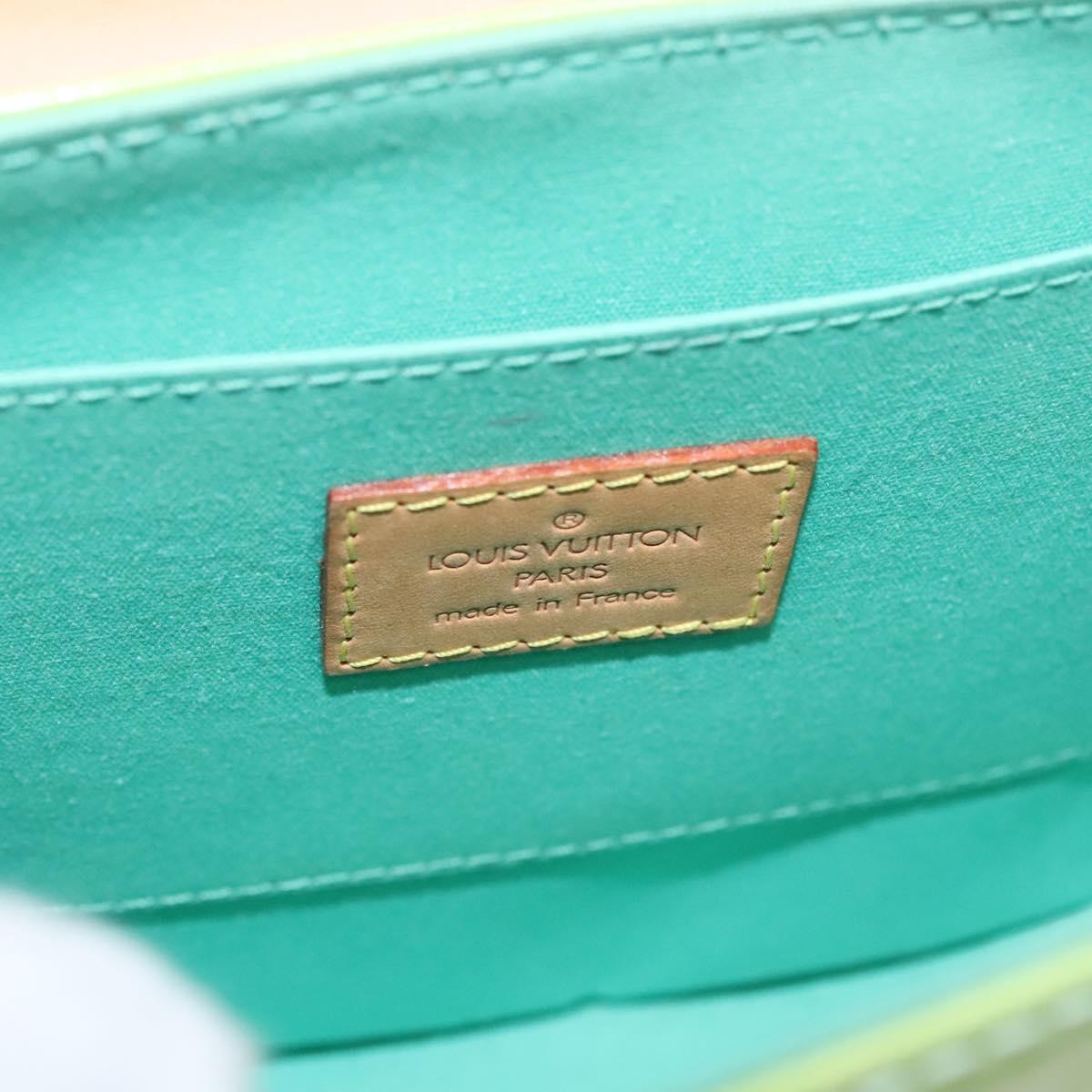 Louis Vuitton Biscayne Bay Monogram Vernis Green Patent_Leather Shoulder Bag Bag (Pre-Owned)