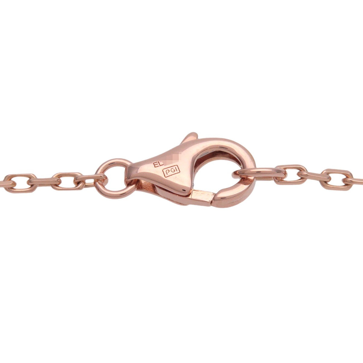 Cartier Love Interlocking Pave 18K Rose Gold And Diamonds Pink Rose_Gold Necklace Jewelry (Pre-Owned)