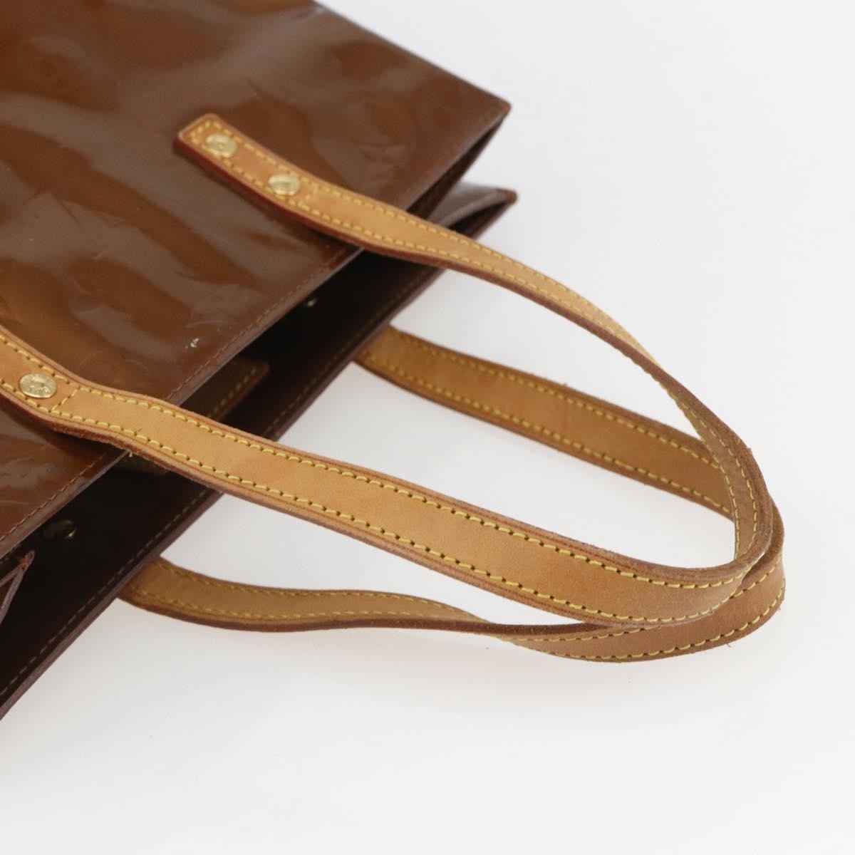 Louis Vuitton Reade Monogram Vernis Brown Patent_Leather Handbag (Pre-Owned)