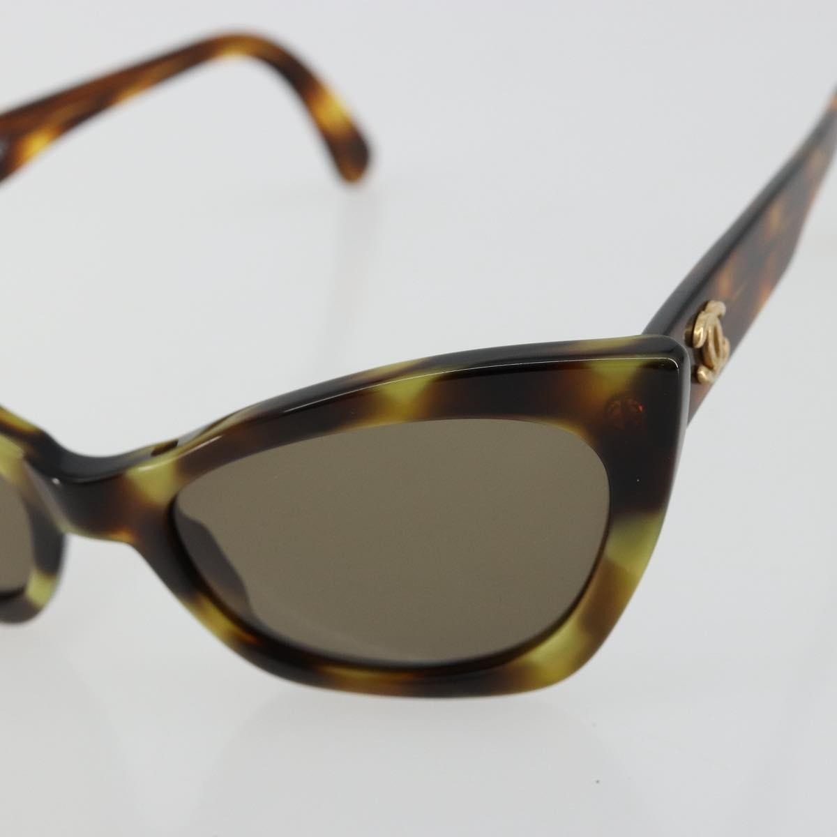 Chanel Logo Cc Plastic Brown Plastic Sunglasse Accessory (Pre-Owned)
