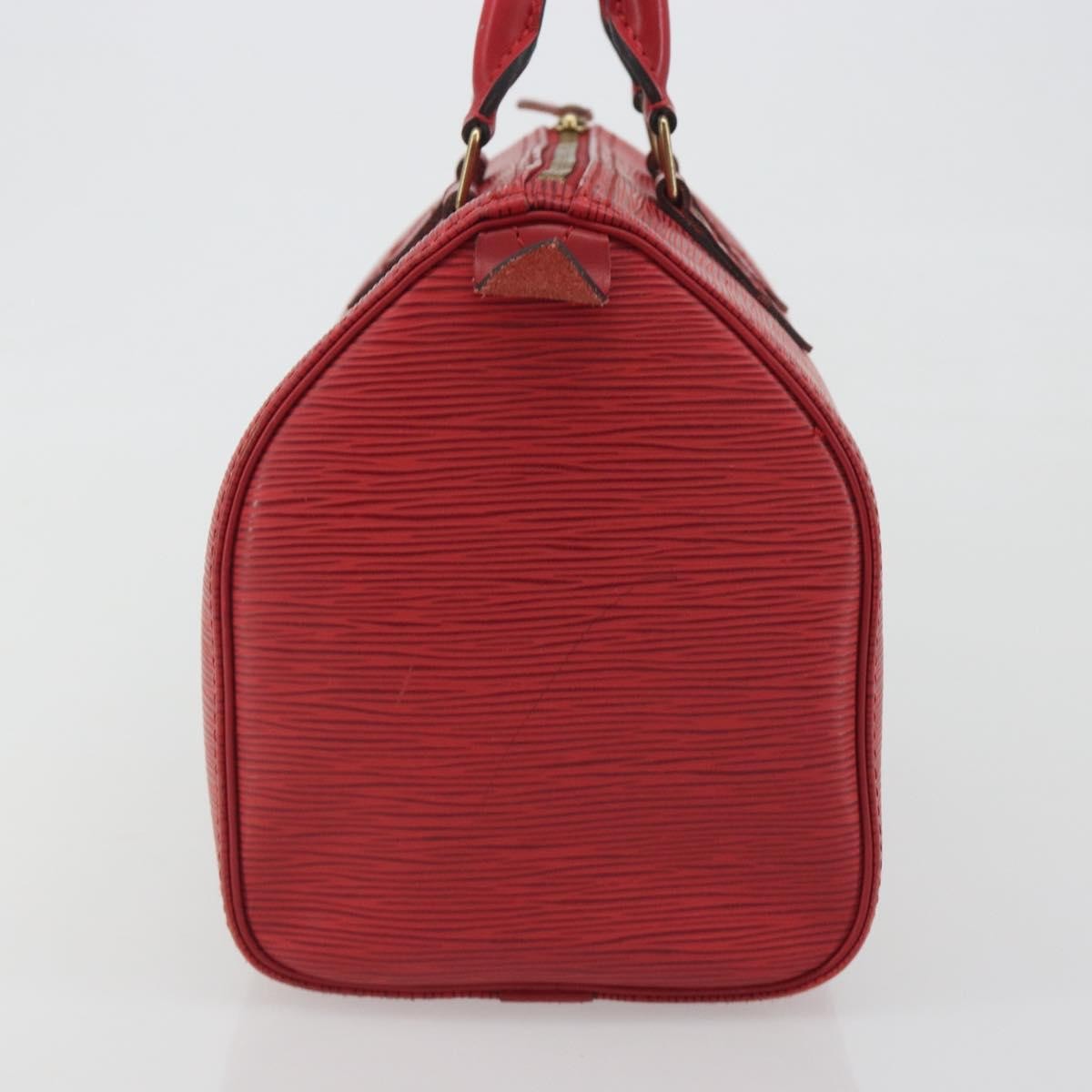 Louis Vuitton Speedy Epi Leather Red Leather Handbag (Pre-Owned)