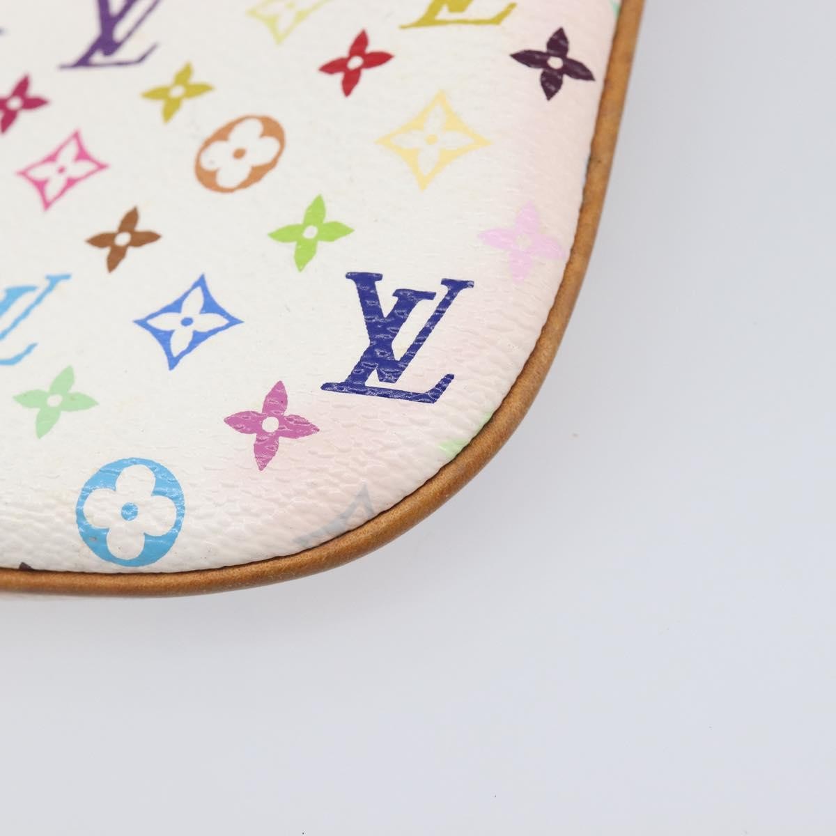 Louis Vuitton Pochette Plate Monogram Multicolor Multicolour Canvas Clutche & Pouche Bag (Pre-Owned)