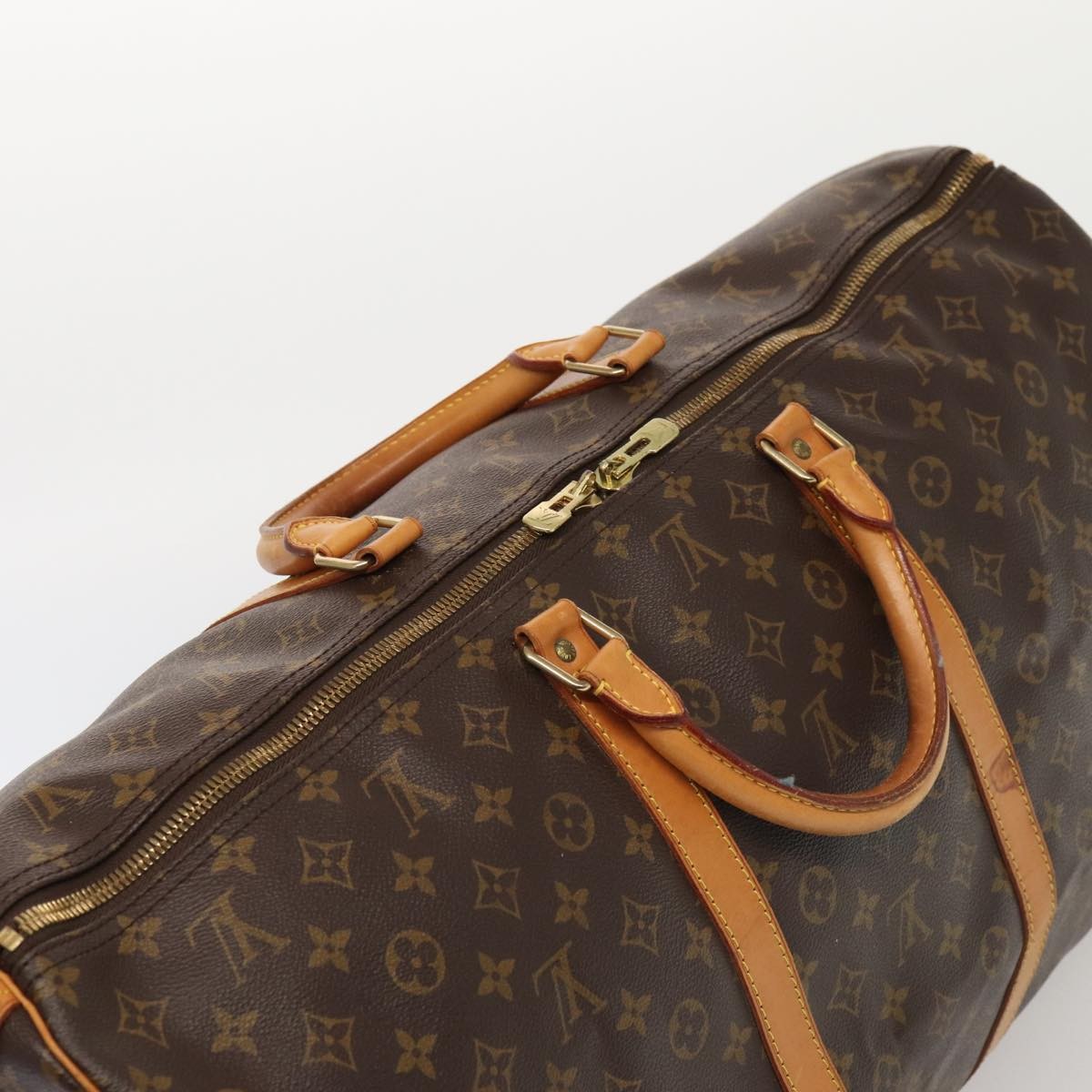 Louis Vuitton Keepall Monogram Canvas Brown Canvas Travel Bag Bag (Pre-Owned)
