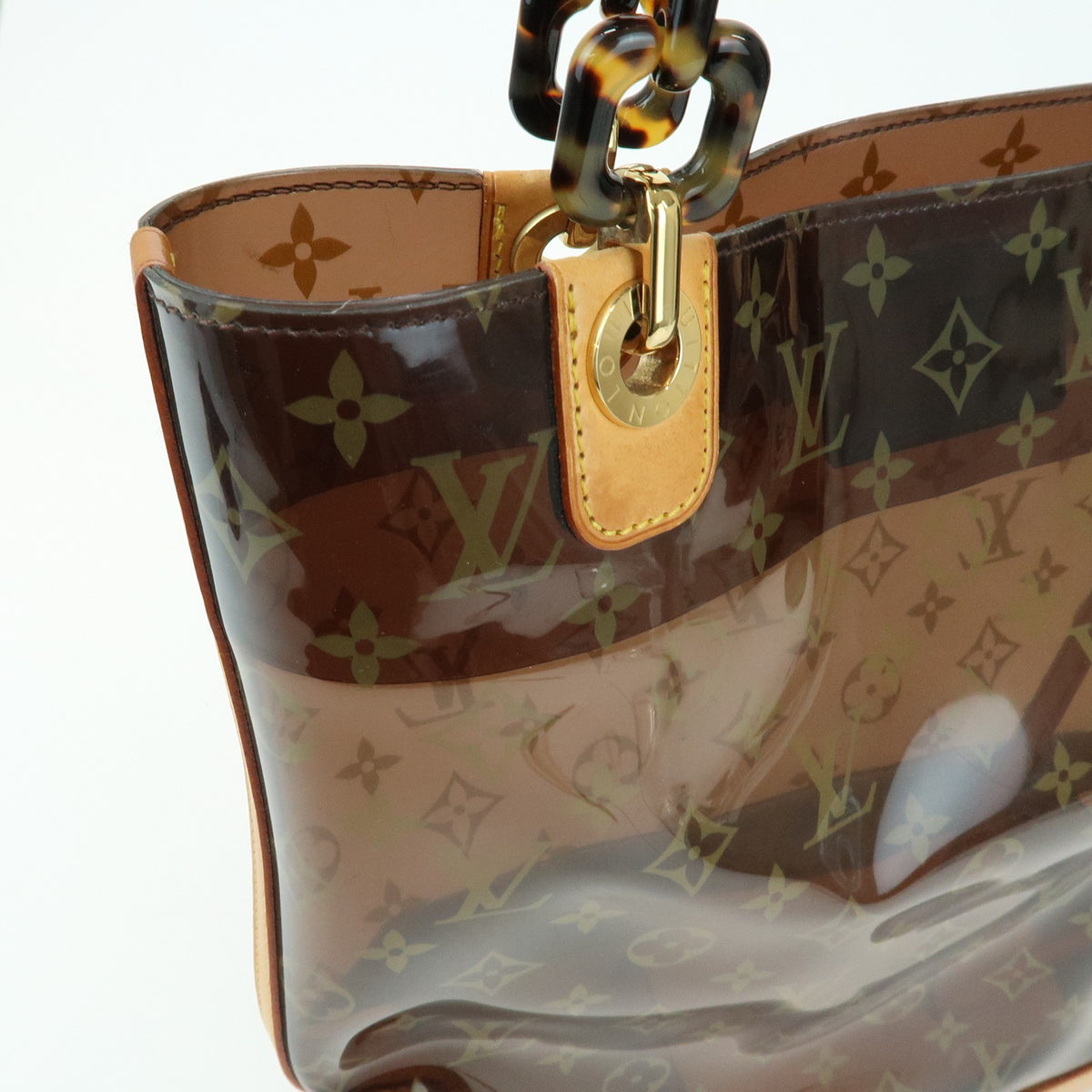 Louis Vuitton Sac Ambre Monogram Vinyl Brown Plastic Handbag (Pre-Owned)