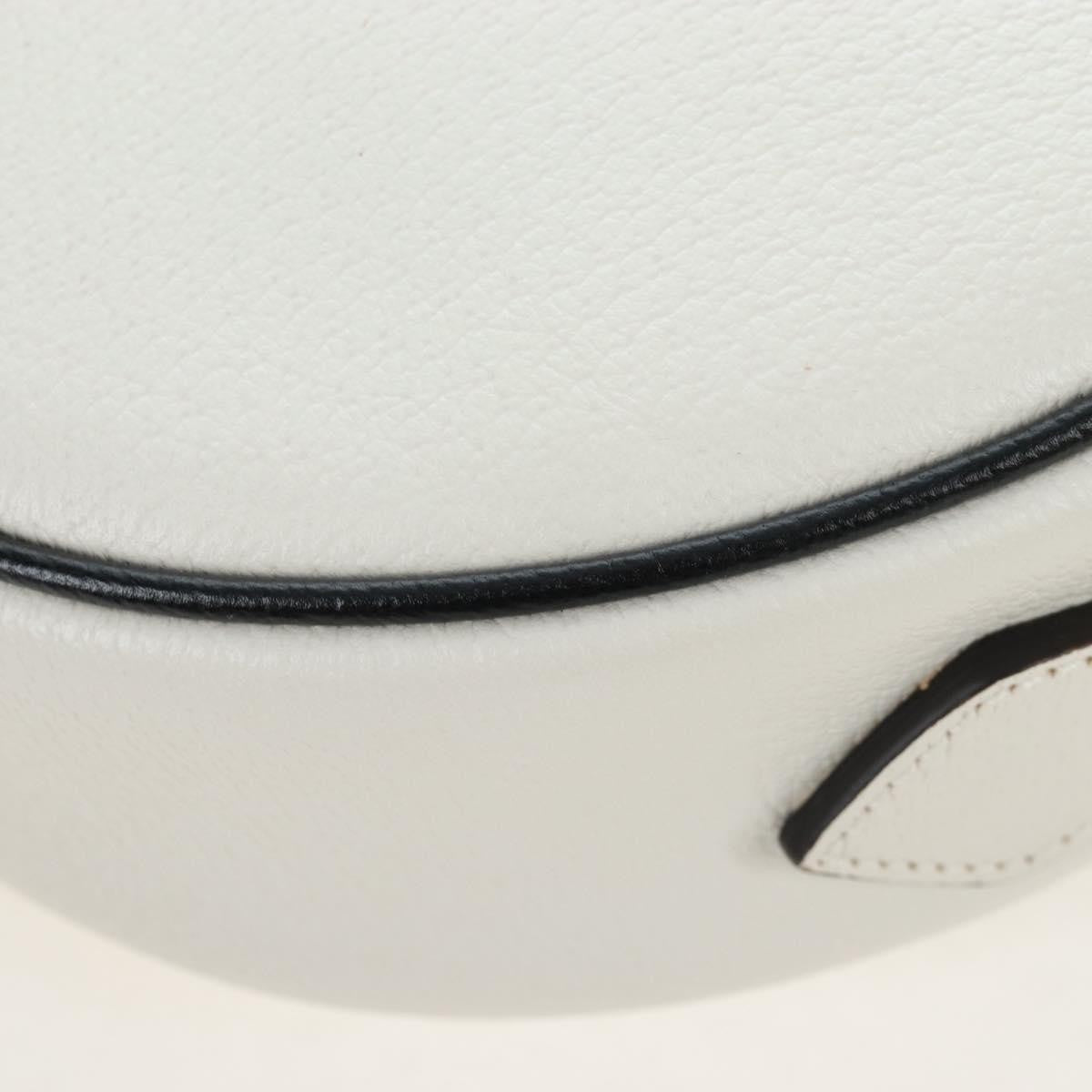 Gucci X Adidas Ophidia Round Leather White Leather Crossbody Bag Bag (Pre-Owned)