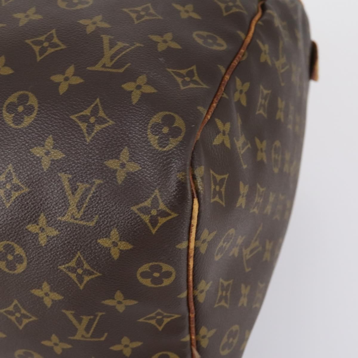 Louis Vuitton Keepall Monogram Canvas Brown Canvas Travel Bag Bag (Pre-Owned)