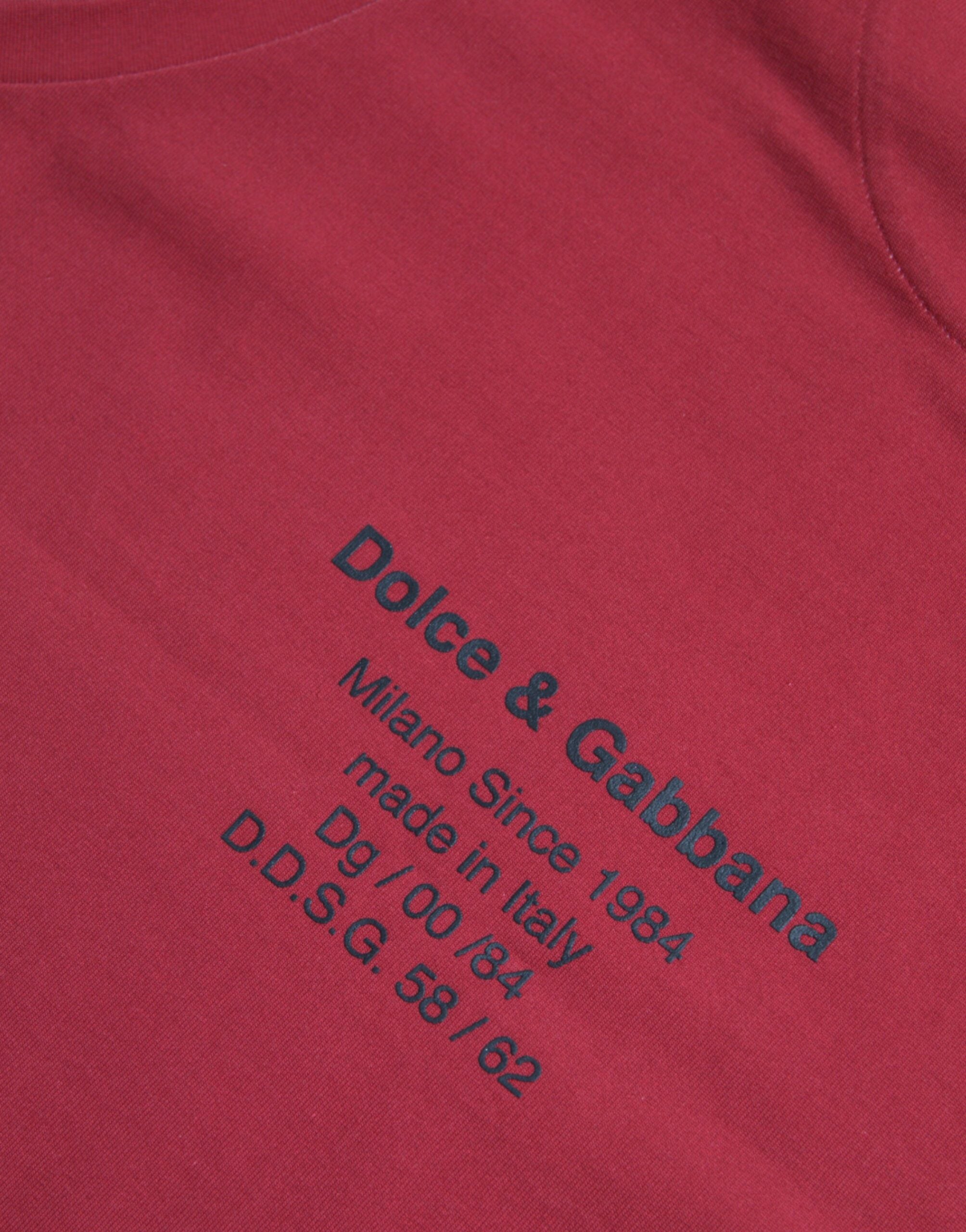 Dolce & Gabbana Red Leopard Print Sleeveless Tank Men's T-shirt