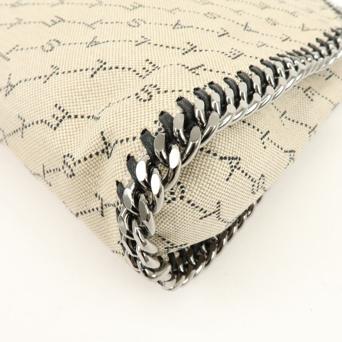 Stella Mccartney Falabella Faux Leather Beige Canvas Tote Bag Bag (Pre-Owned)