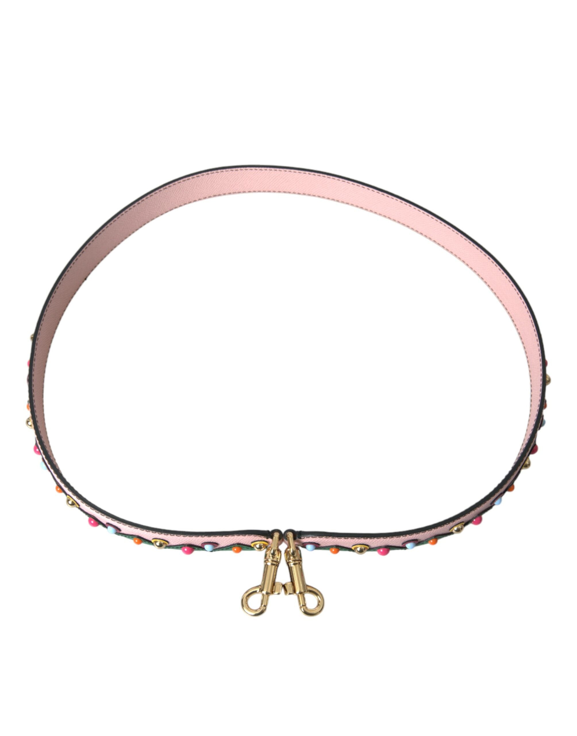 Dolce & Gabbana Pink Leather Handbag Accessory Shoulder Women's Strap