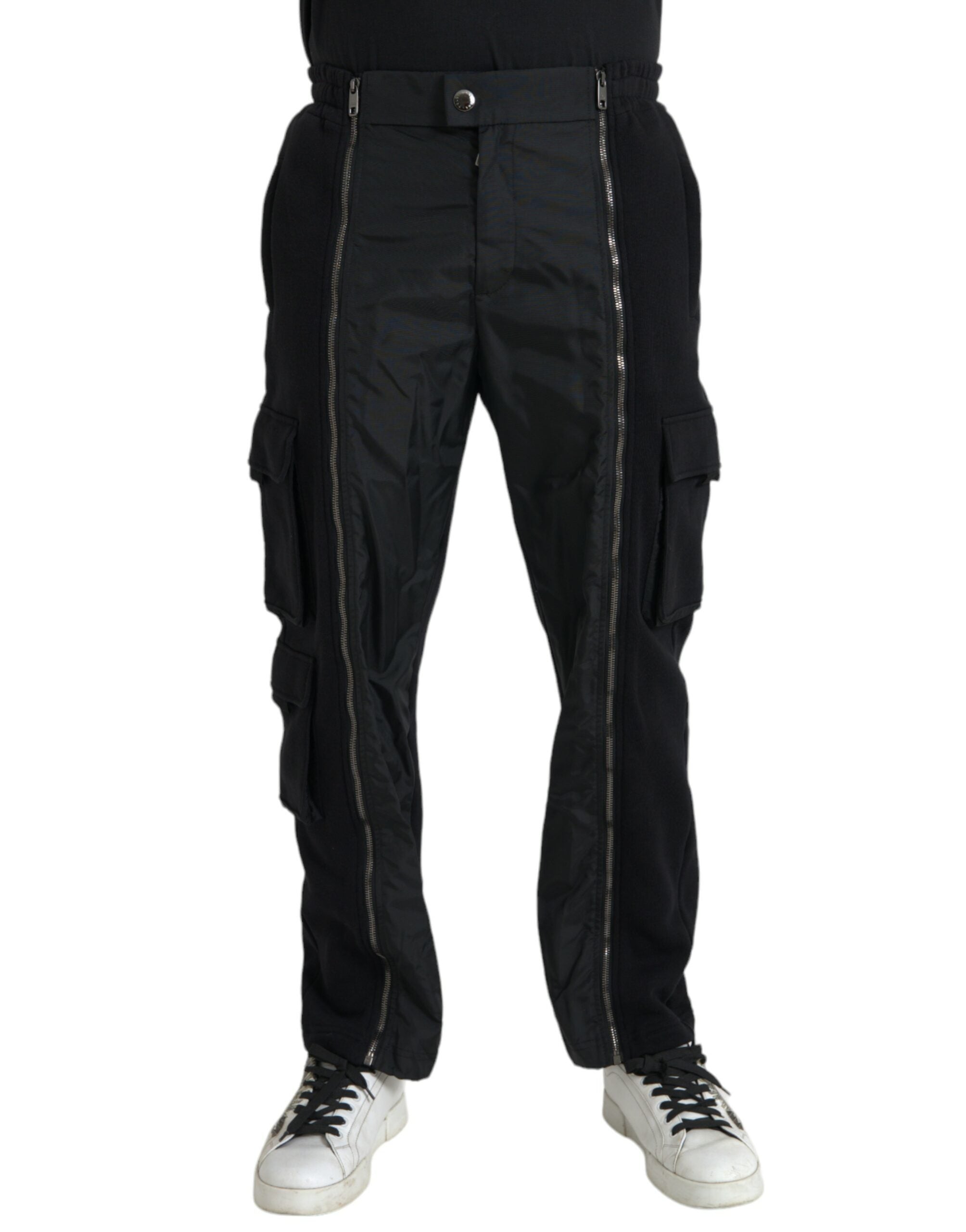 Dolce & Gabbana Black Cotton Blend Skinny Men's Pants