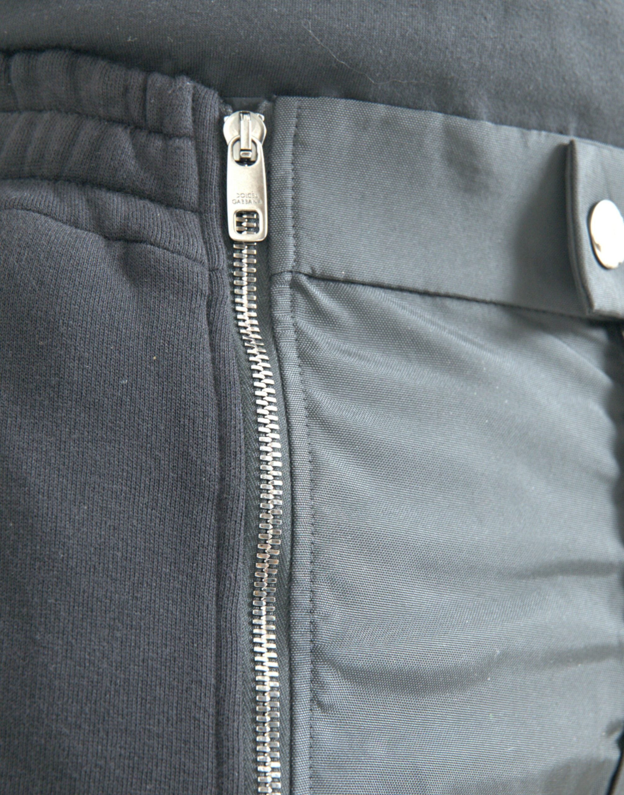 Dolce & Gabbana Black Cotton Blend Skinny Men's Pants