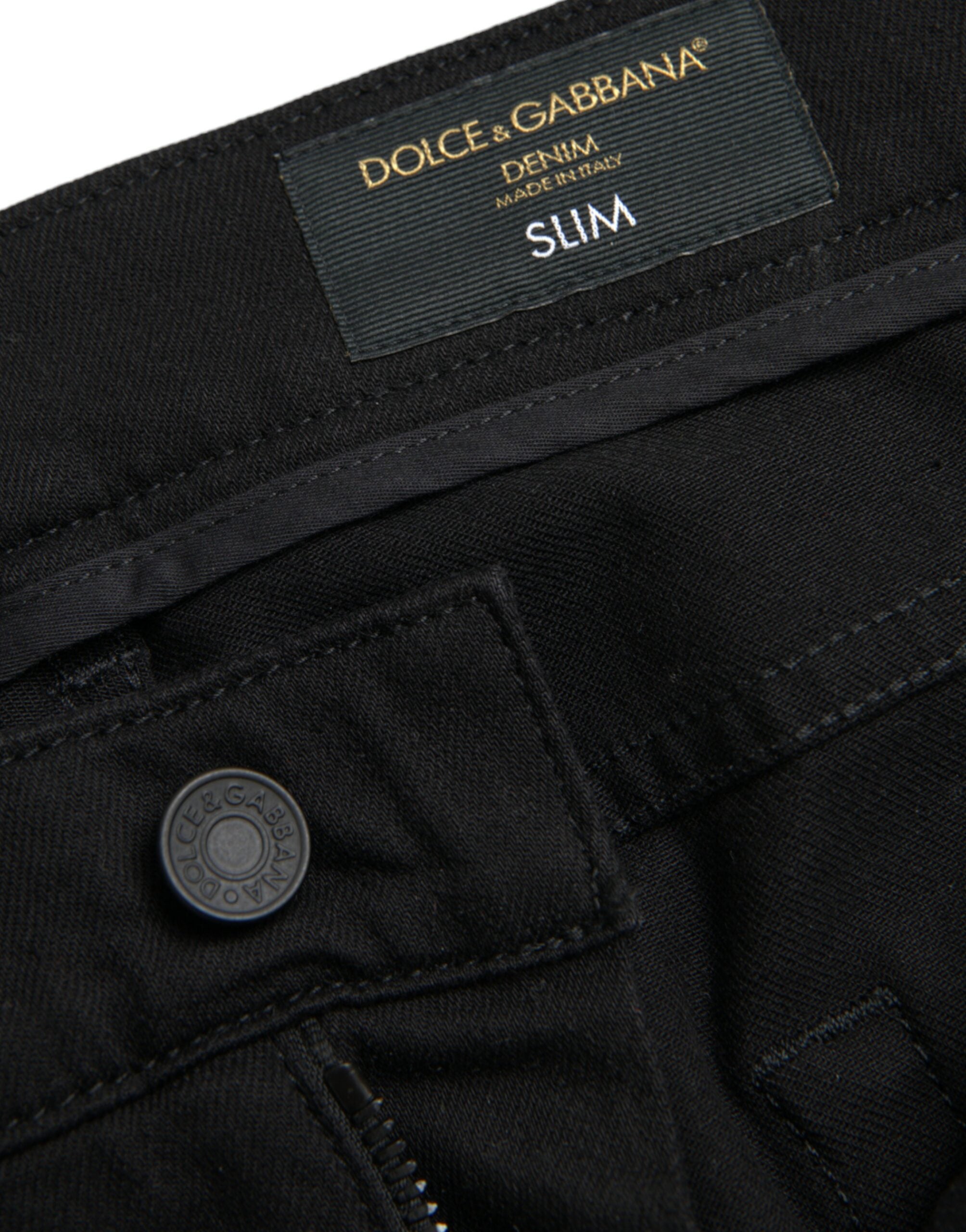 Dolce & Gabbana White Cotton Skinny Men Denim Men's Jeans (Pre-Owned)
