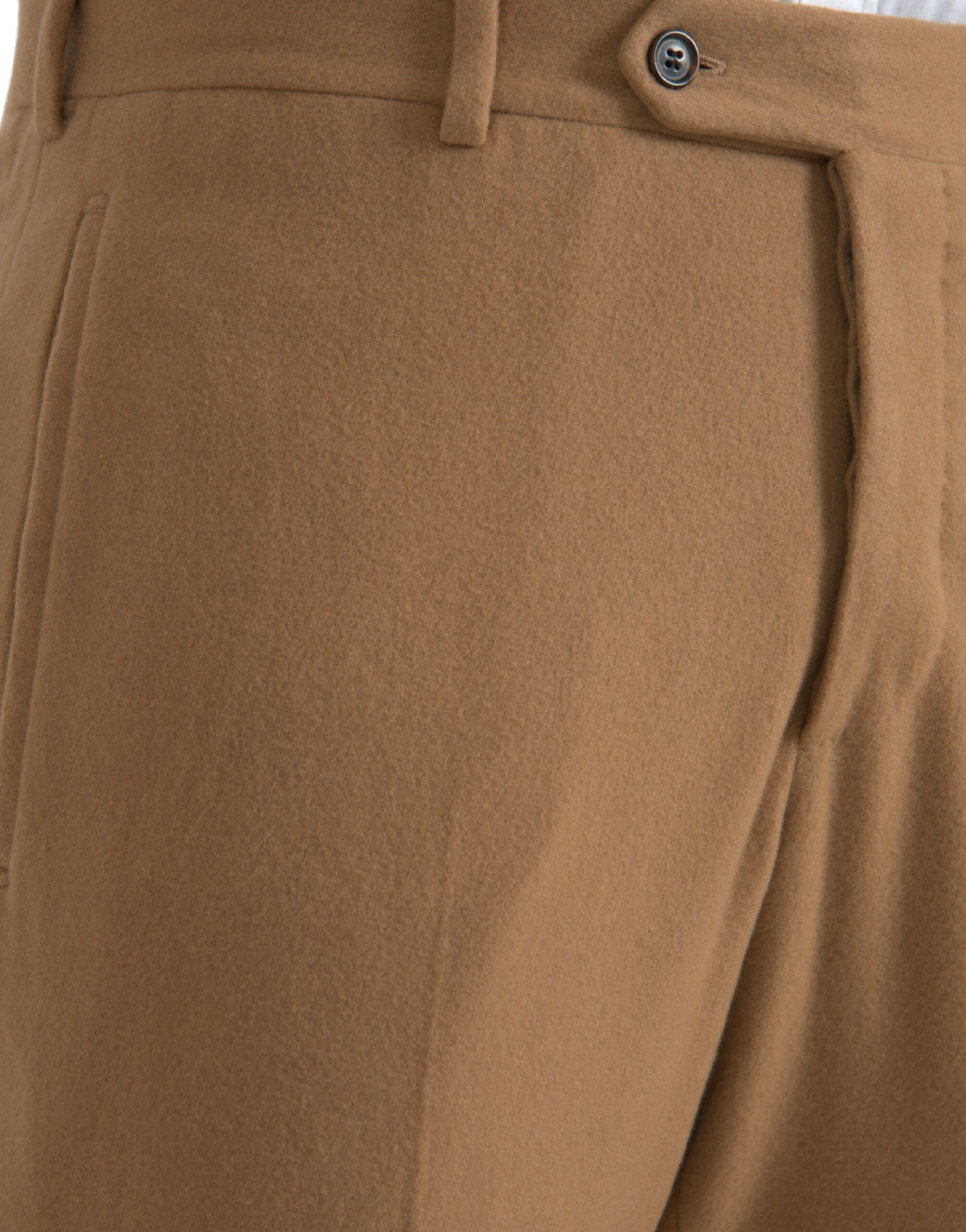 Prada Beige Cashmere Men Straight Fit Dress Men's Pants
