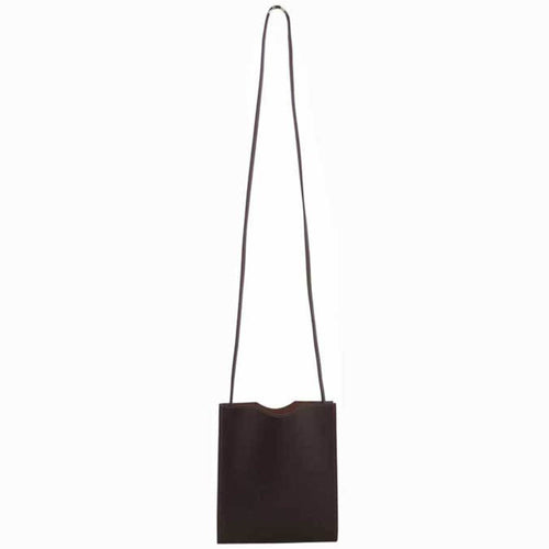 Hermès Onimetou Brown Leather Shoulder Bag (Pre-Owned)
