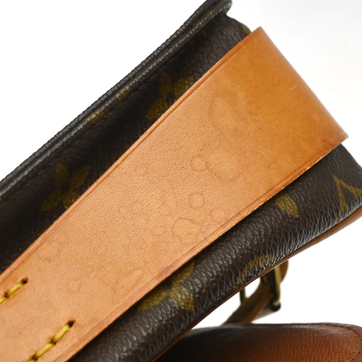 Louis Vuitton Cartouchiere Monogram Canvas Brown Canvas Handbag (Pre-Owned)