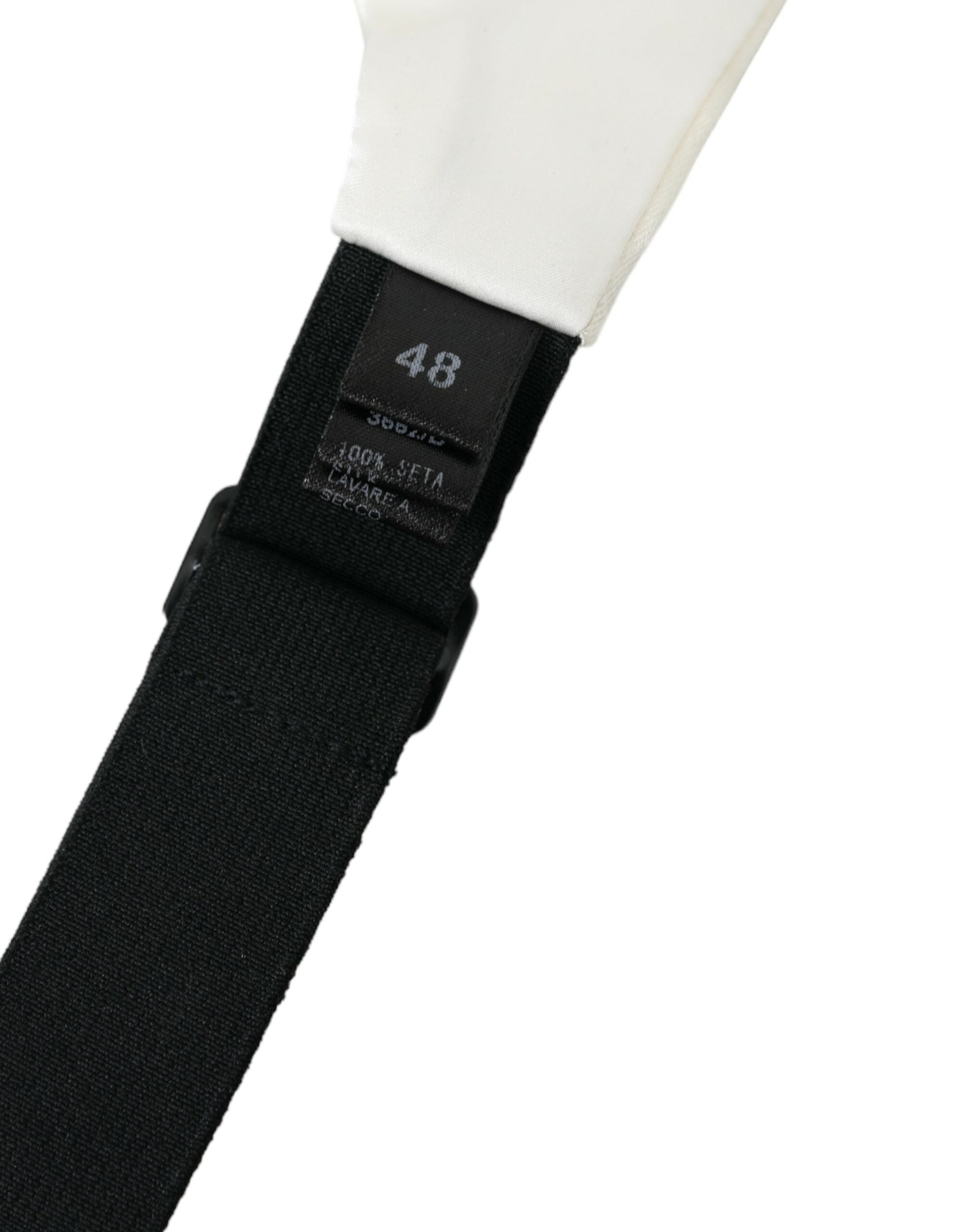 Dolce & Gabbana White Men Wide Waist Silk Belt Men's Cummerbund
