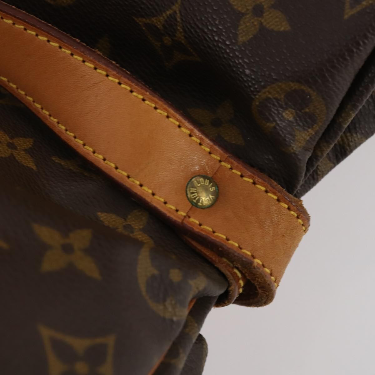 Louis Vuitton Saumur Monogram Canvas Brown Canvas Shoulder Bag Bag (Pre-Owned)