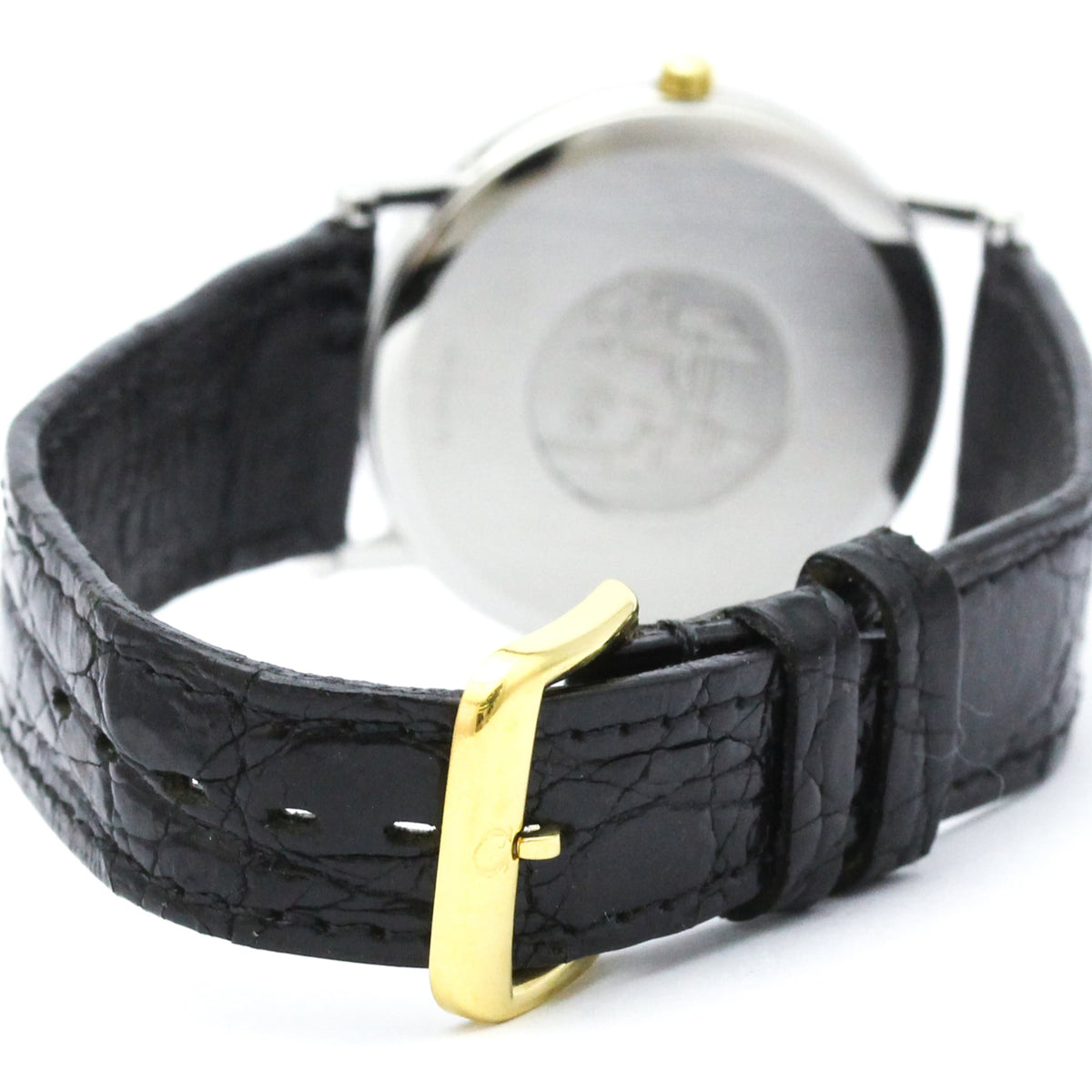 Omega De Ville Quartz Stainless Steel And Gold Plated Watch (Pre-Owned)