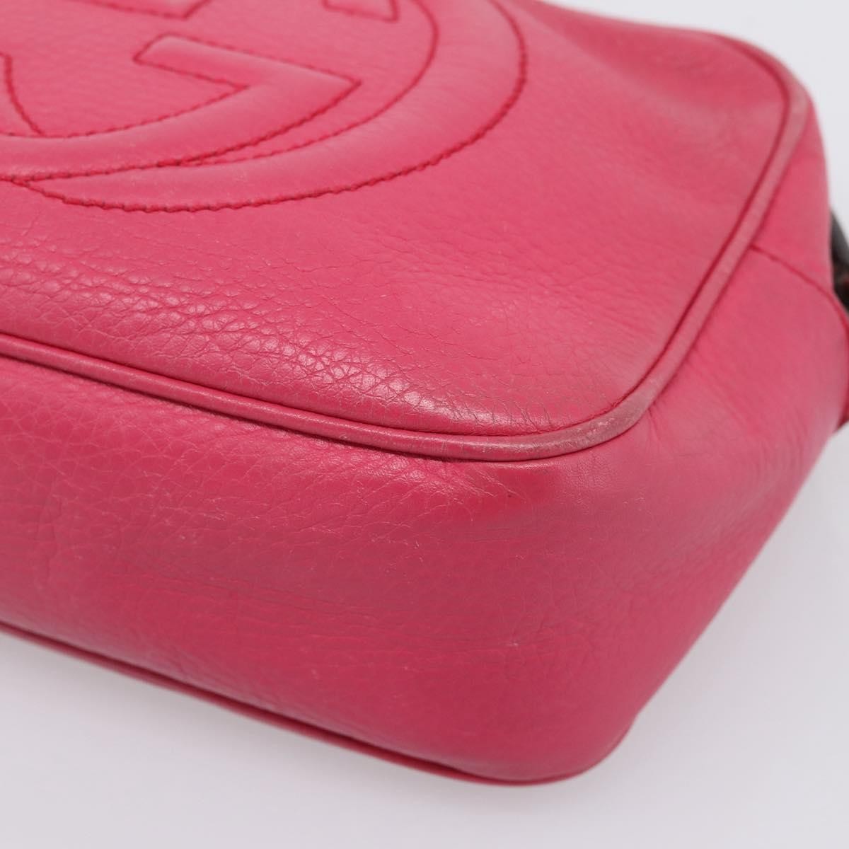 Gucci Soho Disco Leather Pink Leather Crossbody Bag Bag (Pre-Owned)