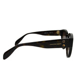 Alexander McQueen Unisex Spikes Havana Plastic Square Acetate Sunglasses AM0054S 442136 2302