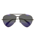 Alexander McQueen Unisex Blue Aviator Sunglasses