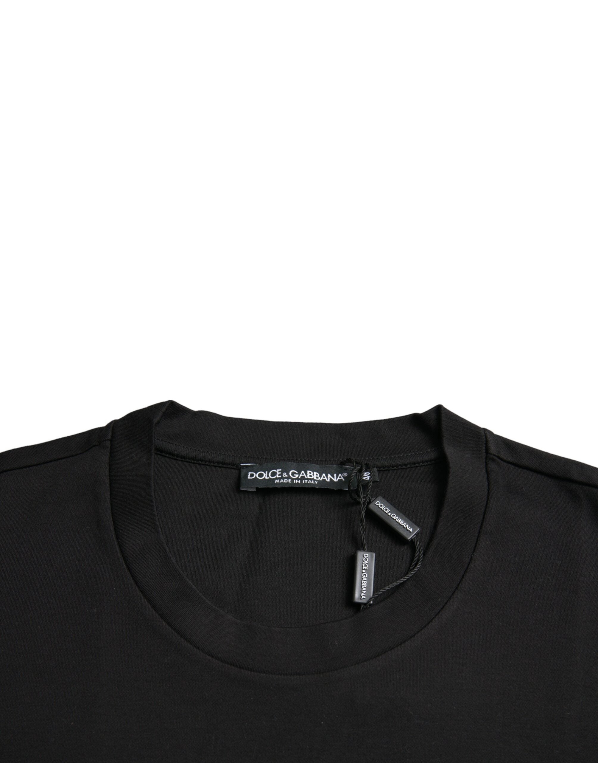 Dolce & Gabbana Black With Love Always Crew Neck Top Men's T-shirt
