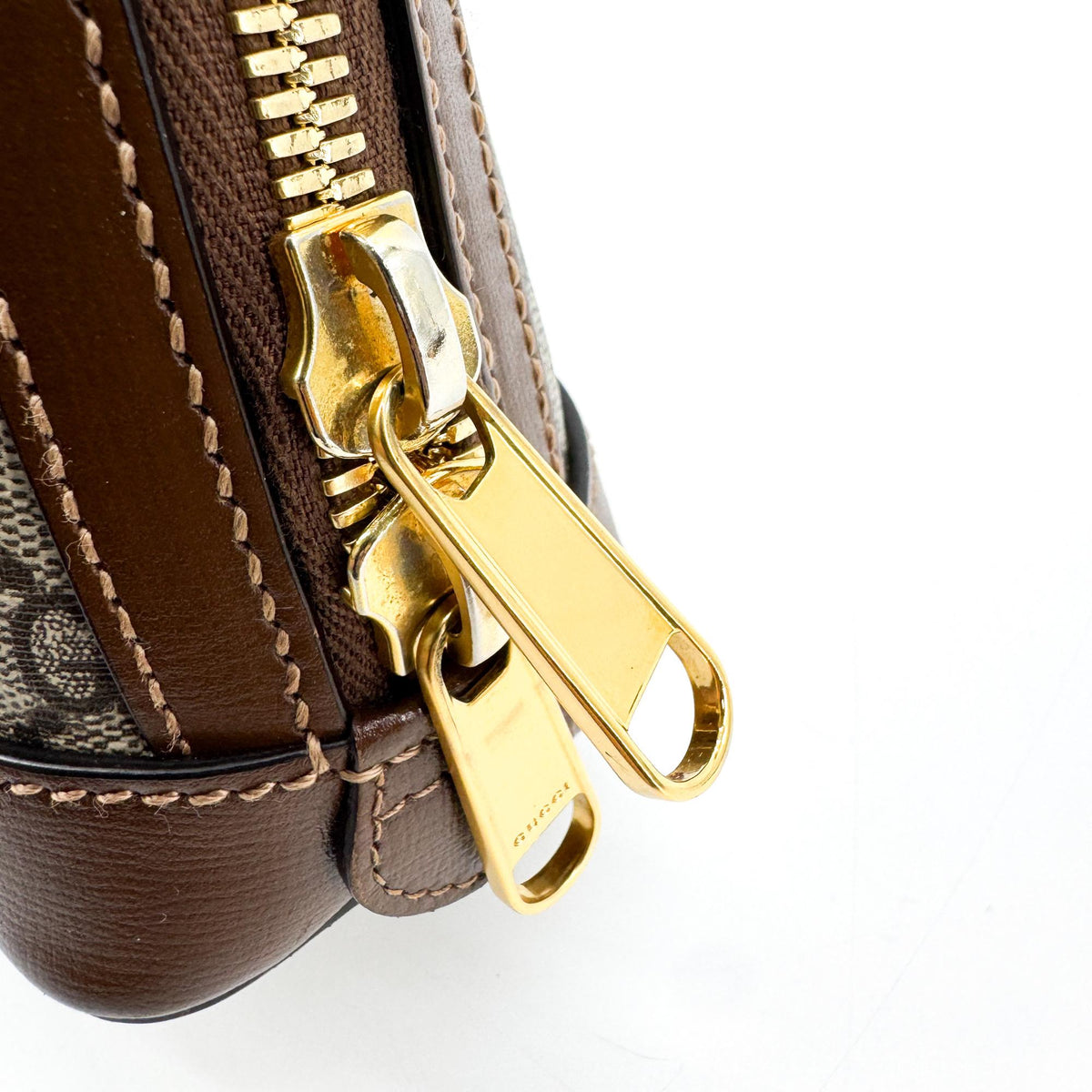 Gucci Horsebit 1955 Top Handle Gg Coated Canvas With Leather Brown Canvas Handbag (Pre-Owned)