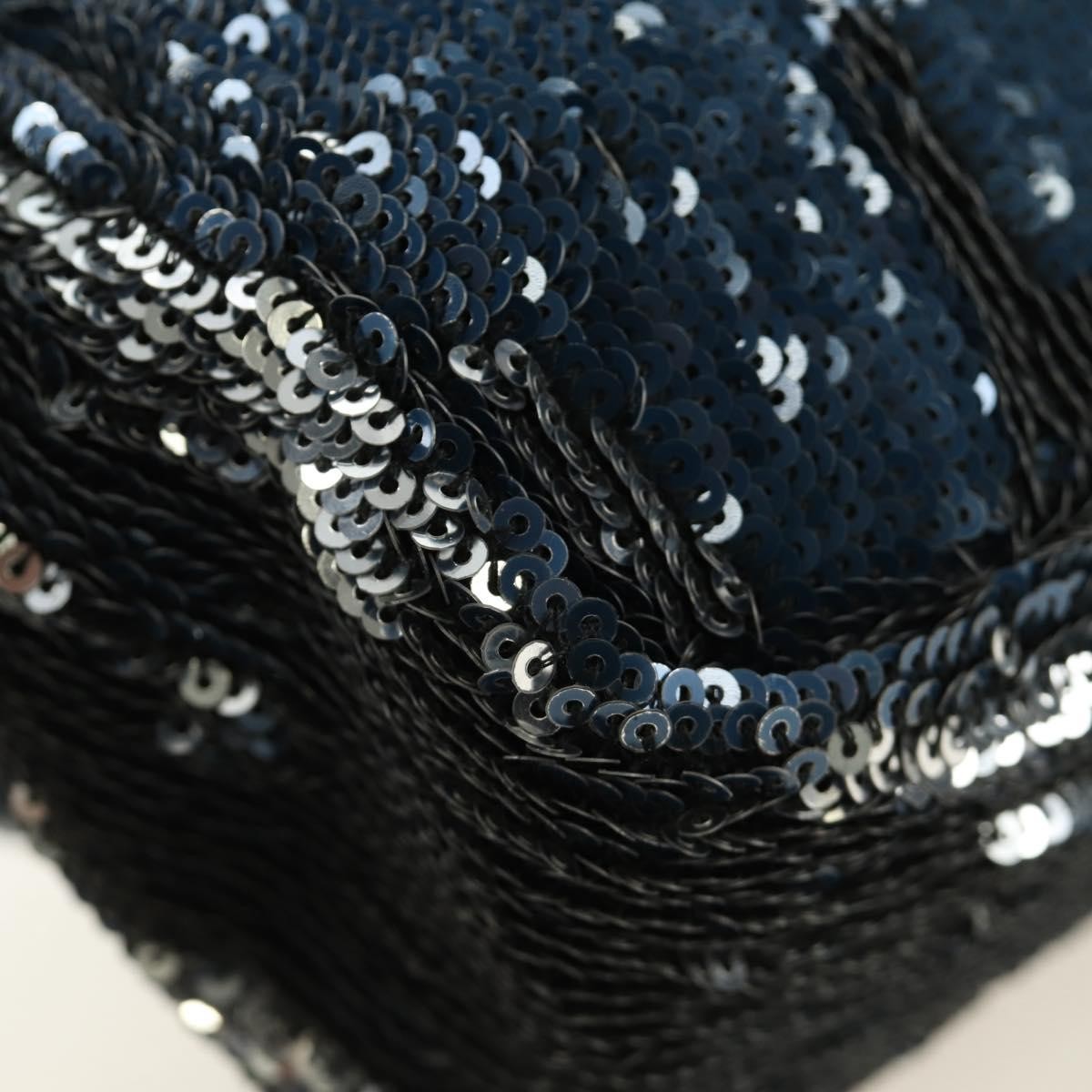 Chanel Coco Cuba Flap Sequins Blue Canvas Shoulder Bag Bag (Pre-Owned)