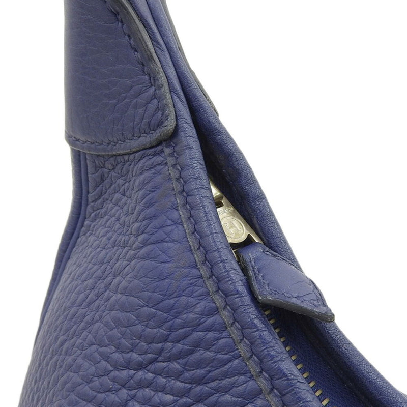 Hermès Trim Blue Leather Shoulder Bag (Pre-Owned)