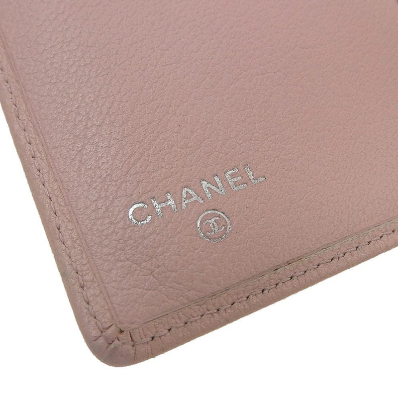 Chanel Camellia Pink Leather Wallet  (Pre-Owned)
